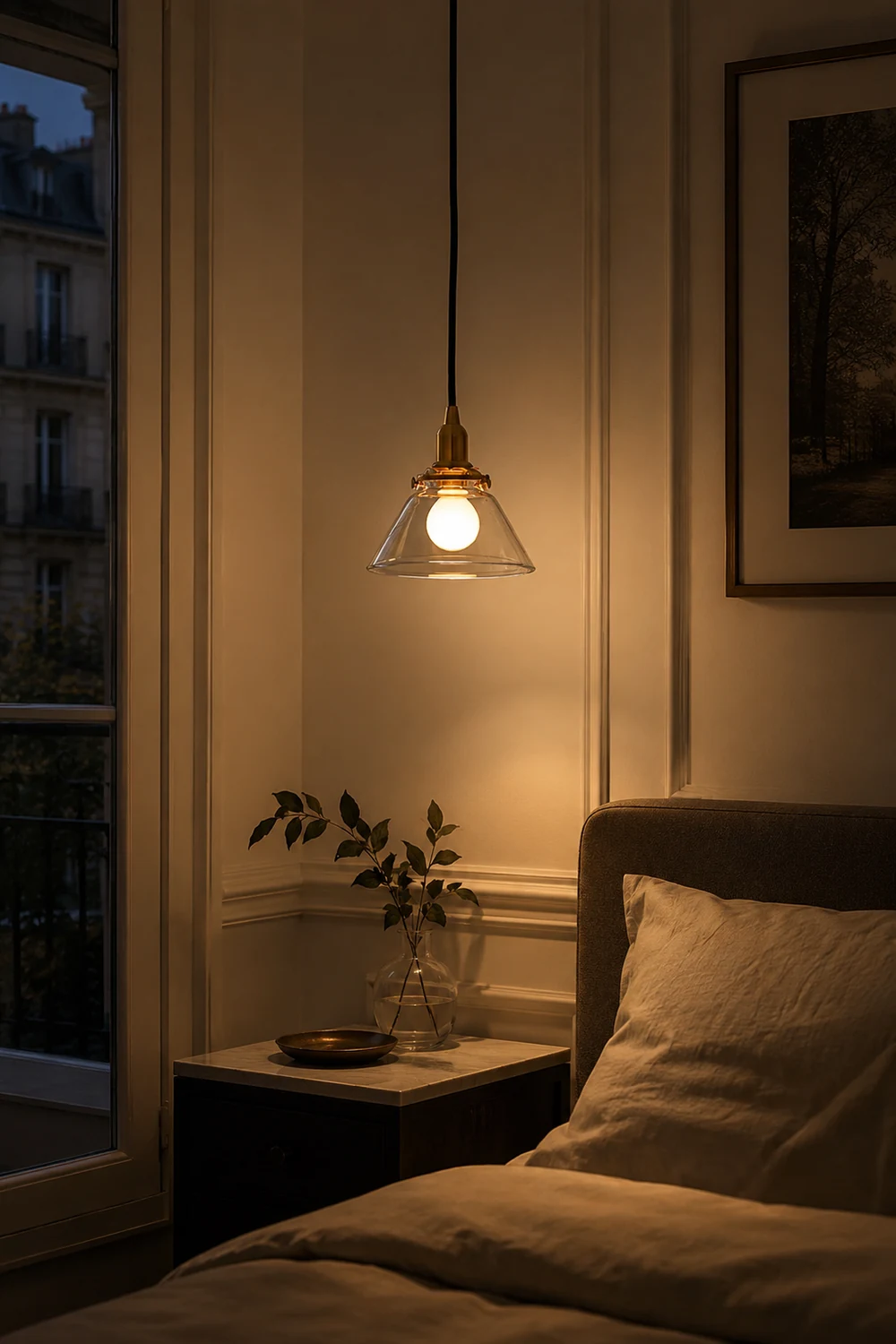 Minimalist Cone Shaped Glass Pendant Lamp - Lumpaz