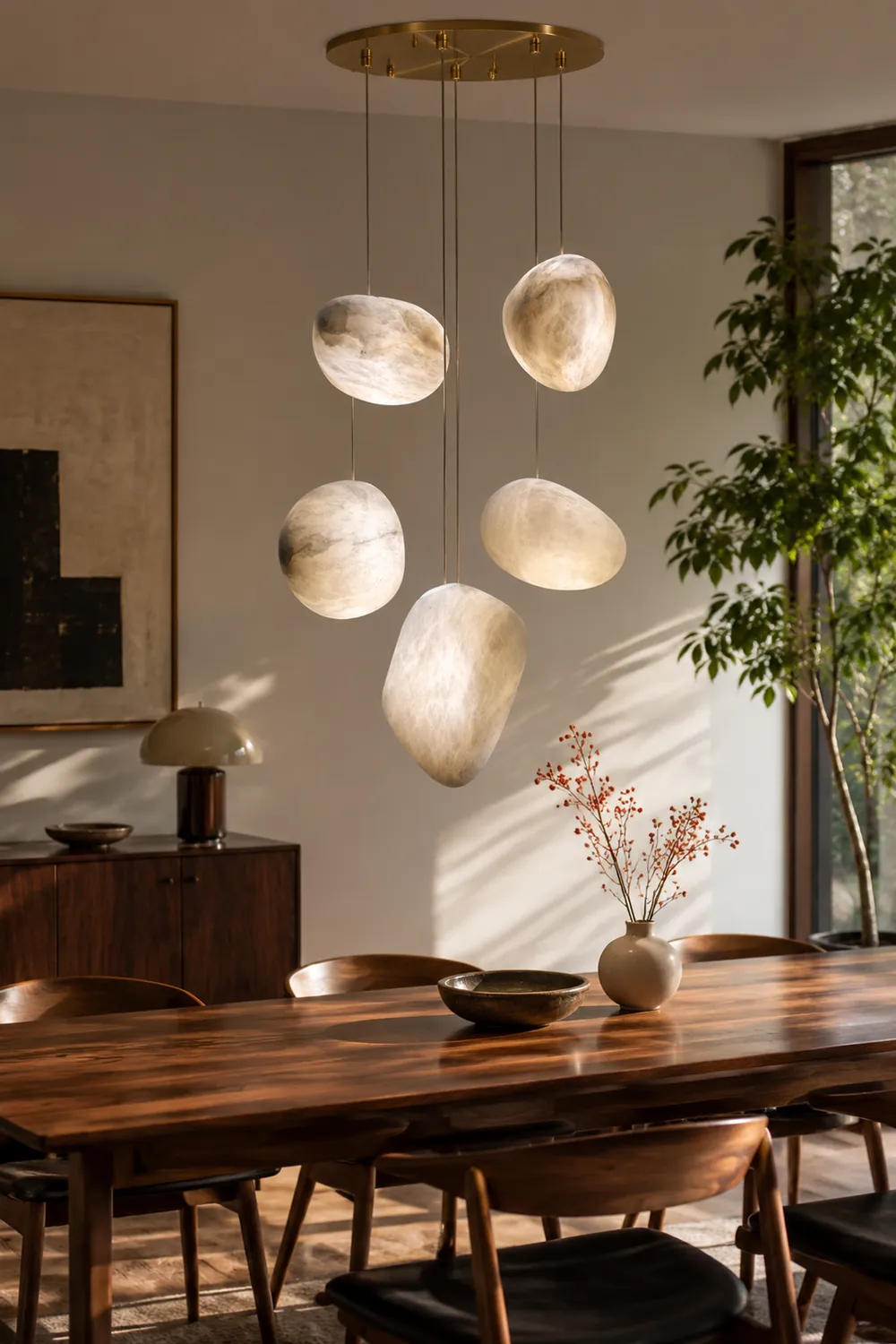 Pebble Alabaster Pendant Light - Lumpaz