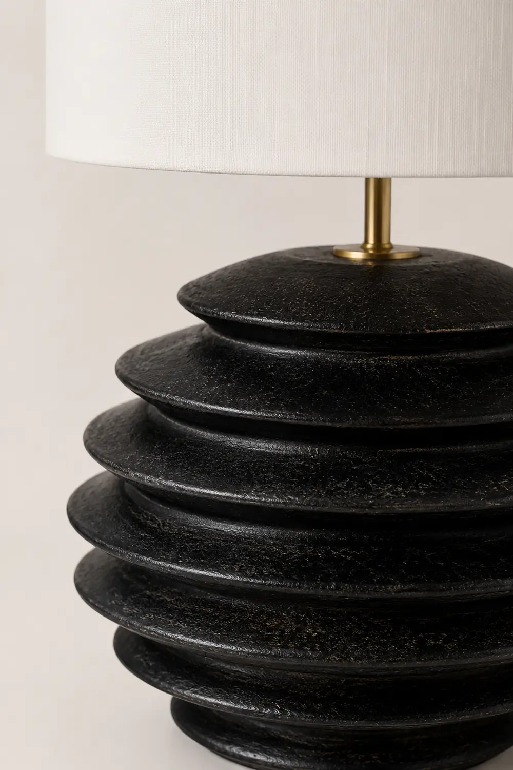 Modern Accordion Round Table Lamp - Lumpaz