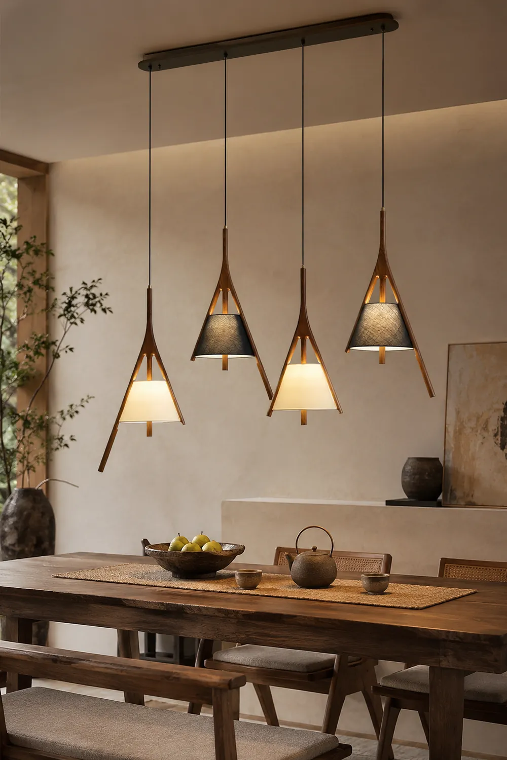 Nanzhi Wood Pendant Lamp - Lumpaz
