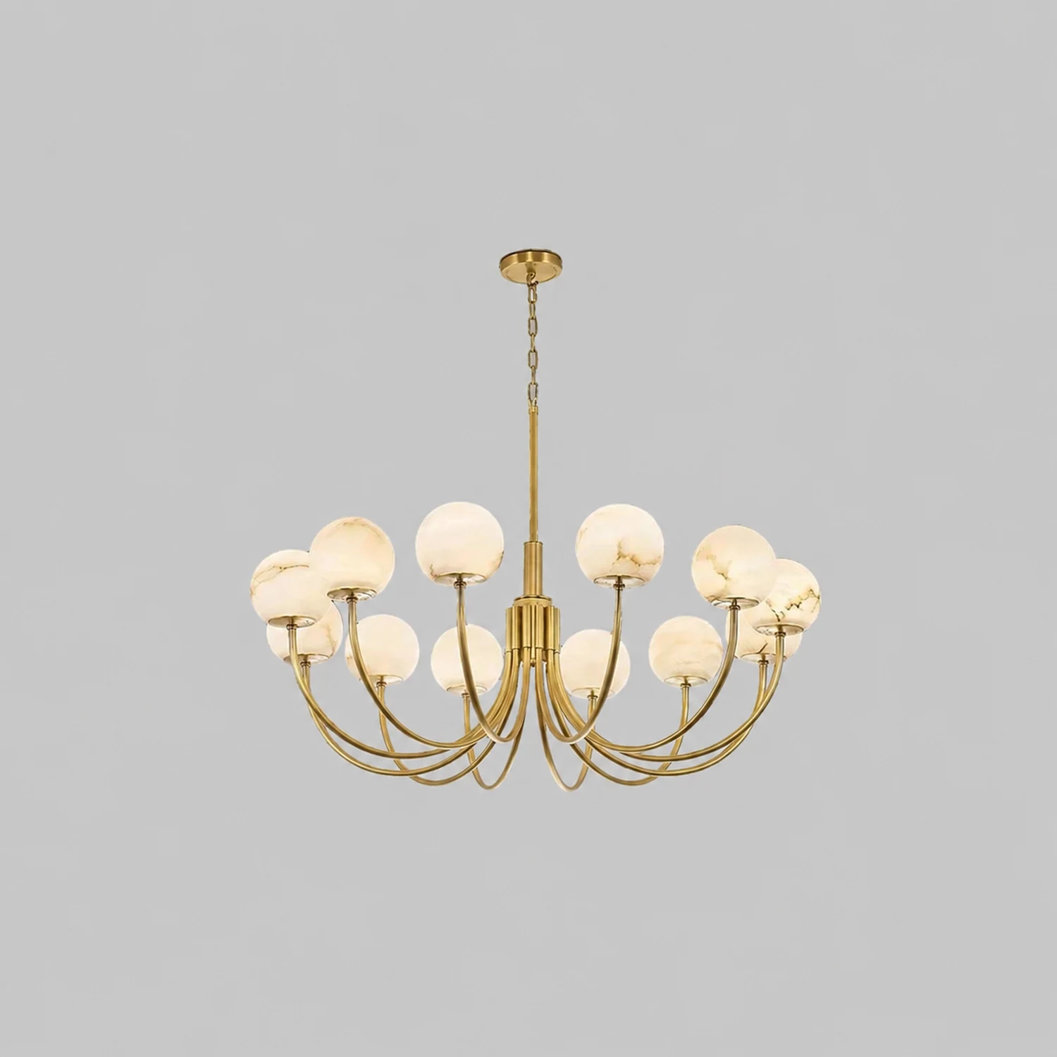 Aurelian Alabaster Globe Chandelier - Lumpaz