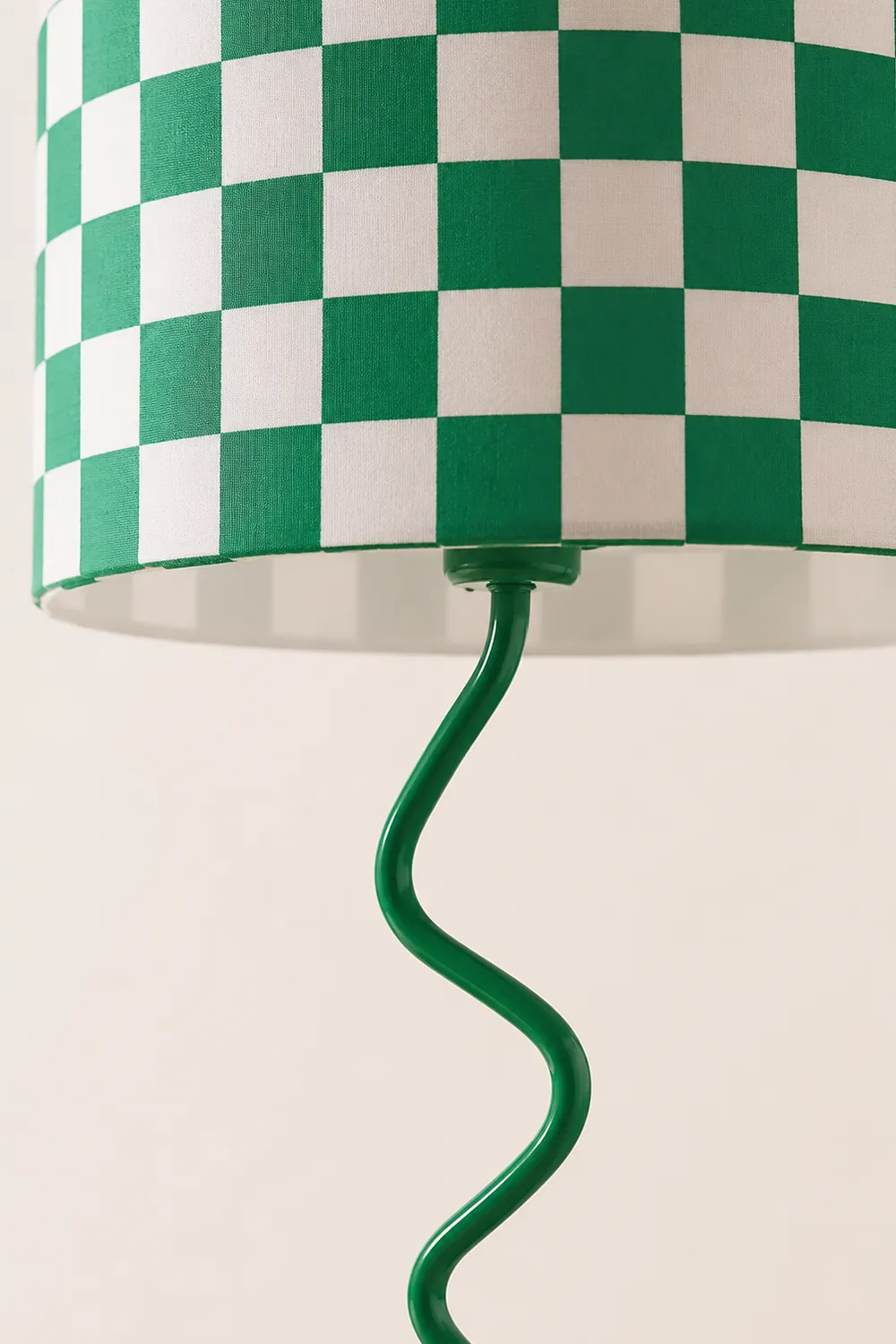 Green Grid Modern Table Lamp - Lumpaz