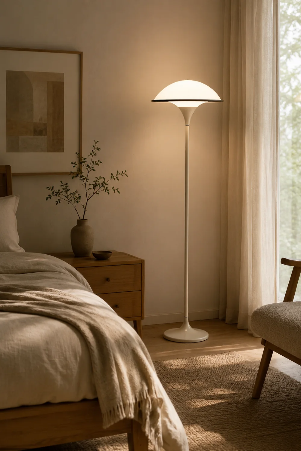 Fontana Mushroom Dome LED Floor Lamp - Lumpaz