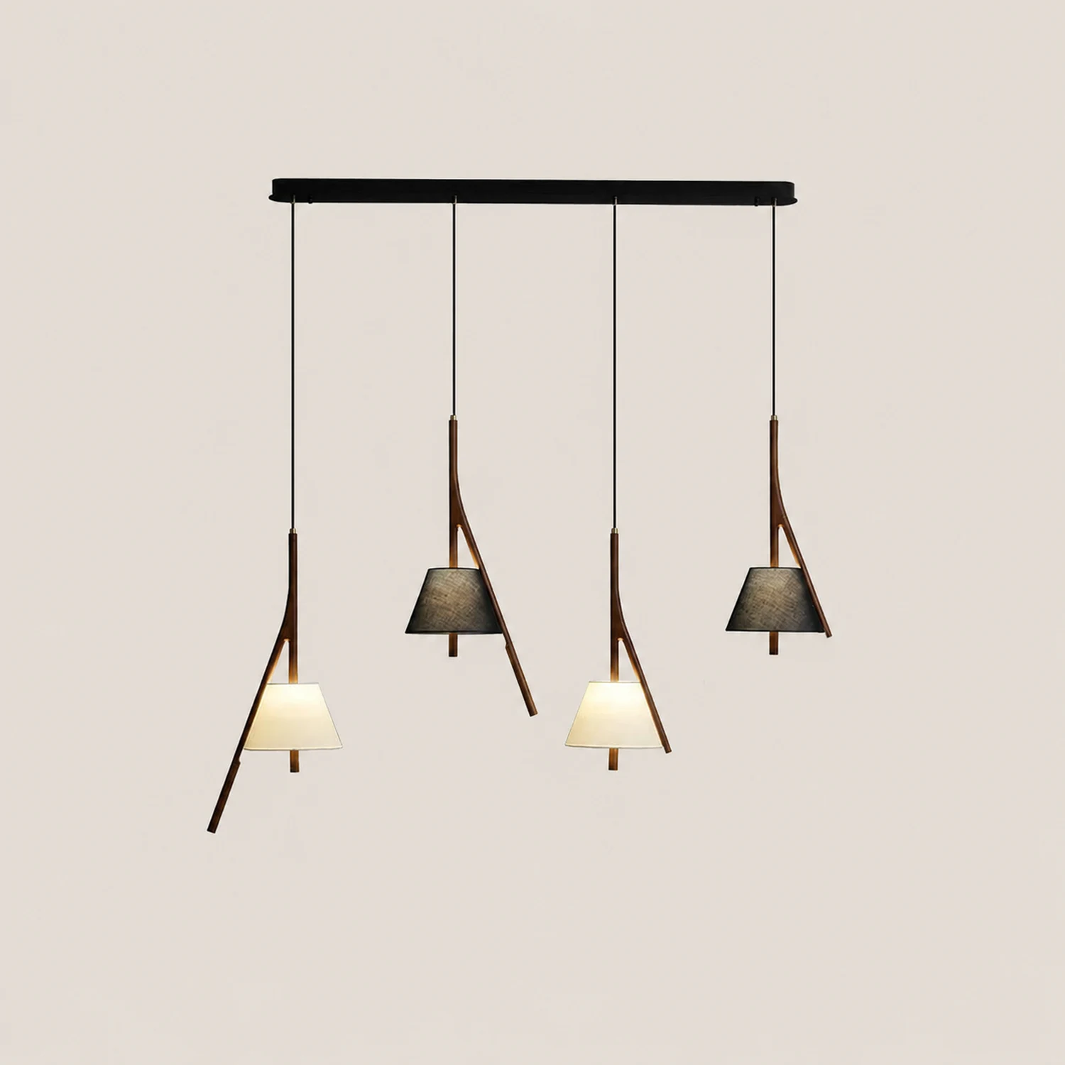 Nanzhi Wood Pendant Lamp - Lumpaz