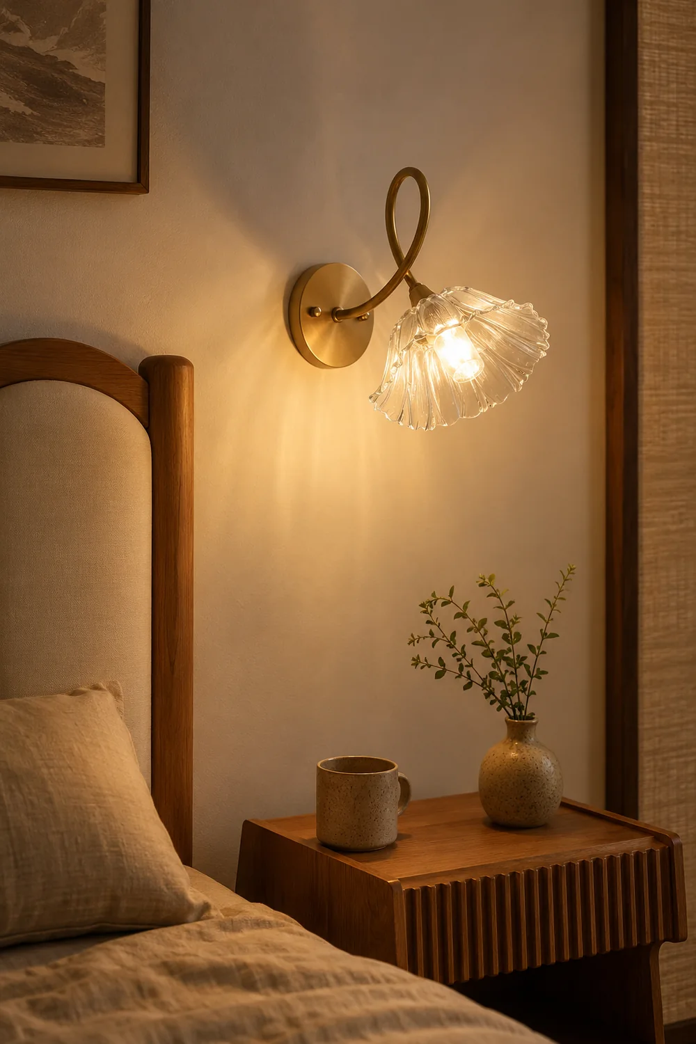 Elegant Century Lotus Leaf Wall Lamp - Lumpaz