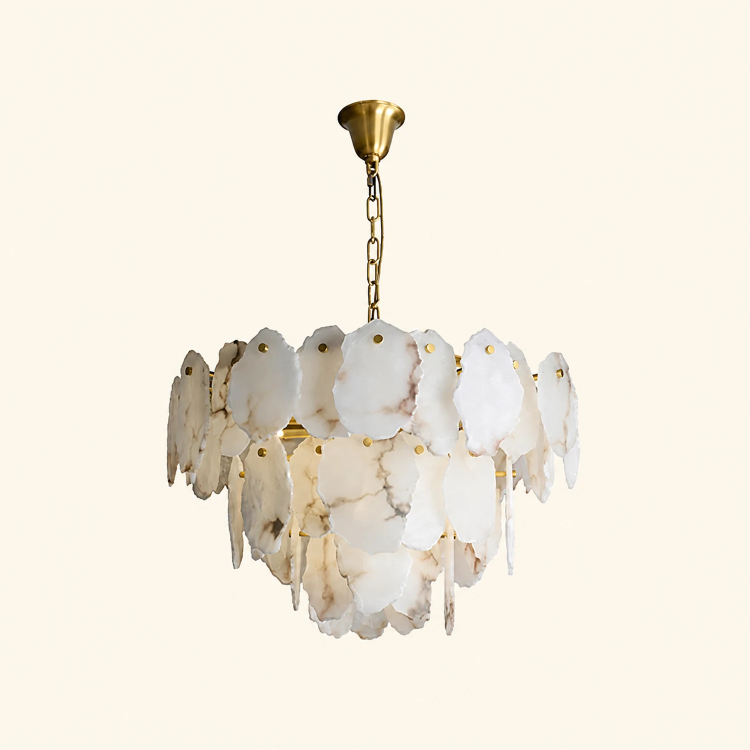 Gloire Luxury Alabaster Chandelier - Lumpaz