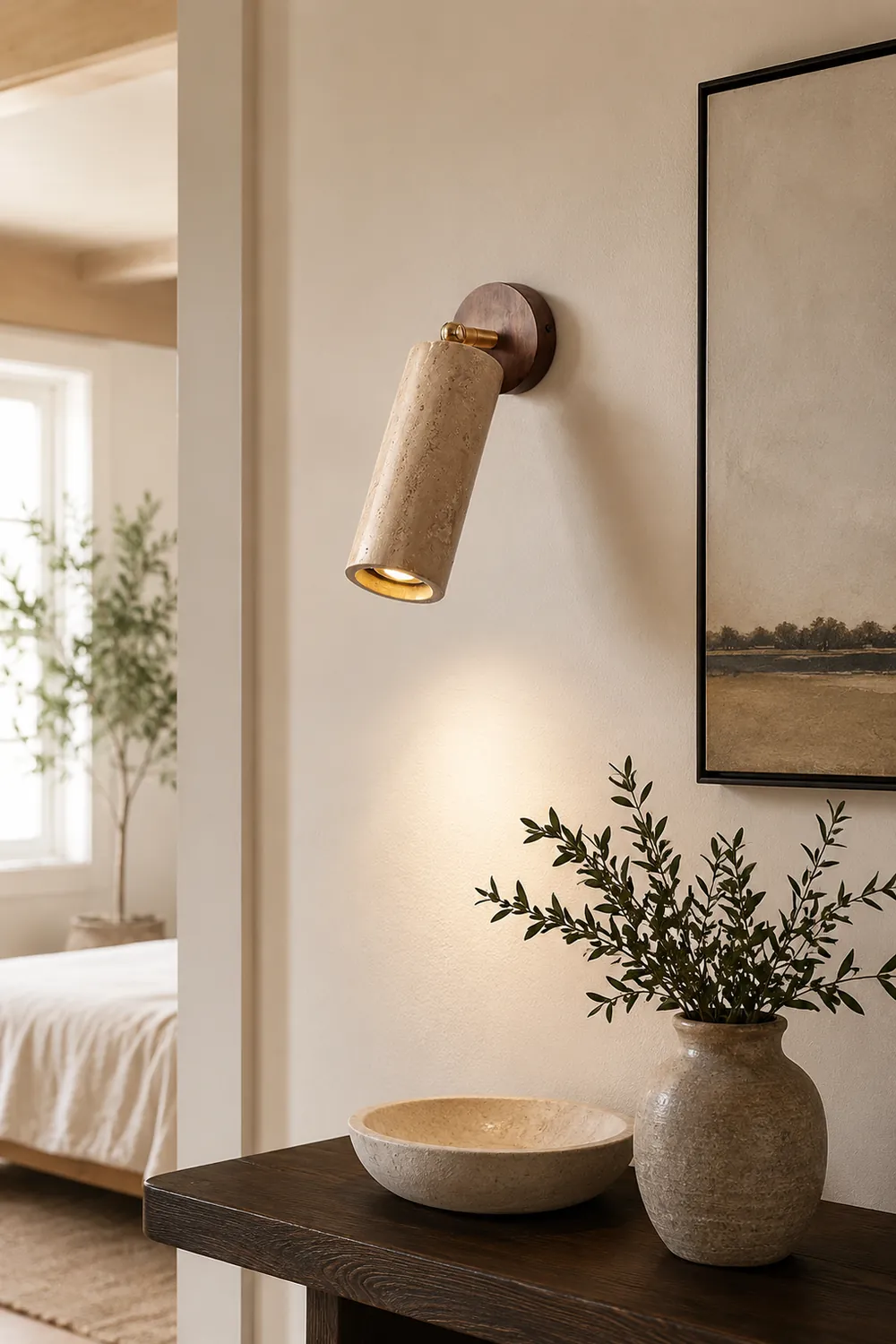 Mireille Modern Rustic Pivot Wall Lamp - Lumpaz