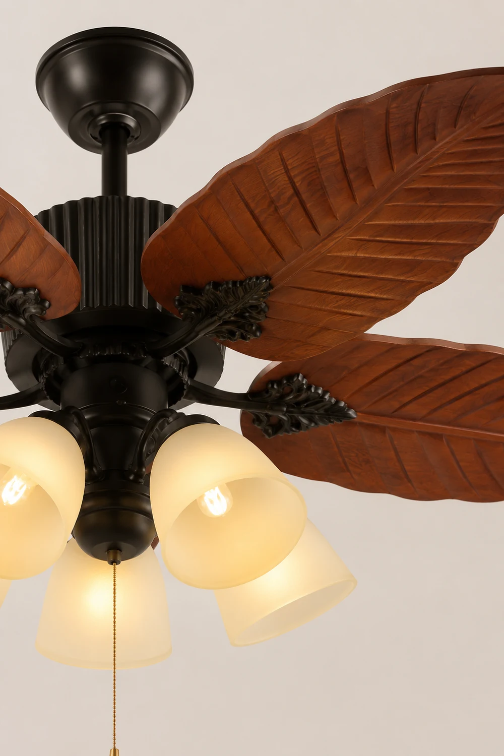 Palm Tropical Ceiling Fan Light - Lumpaz