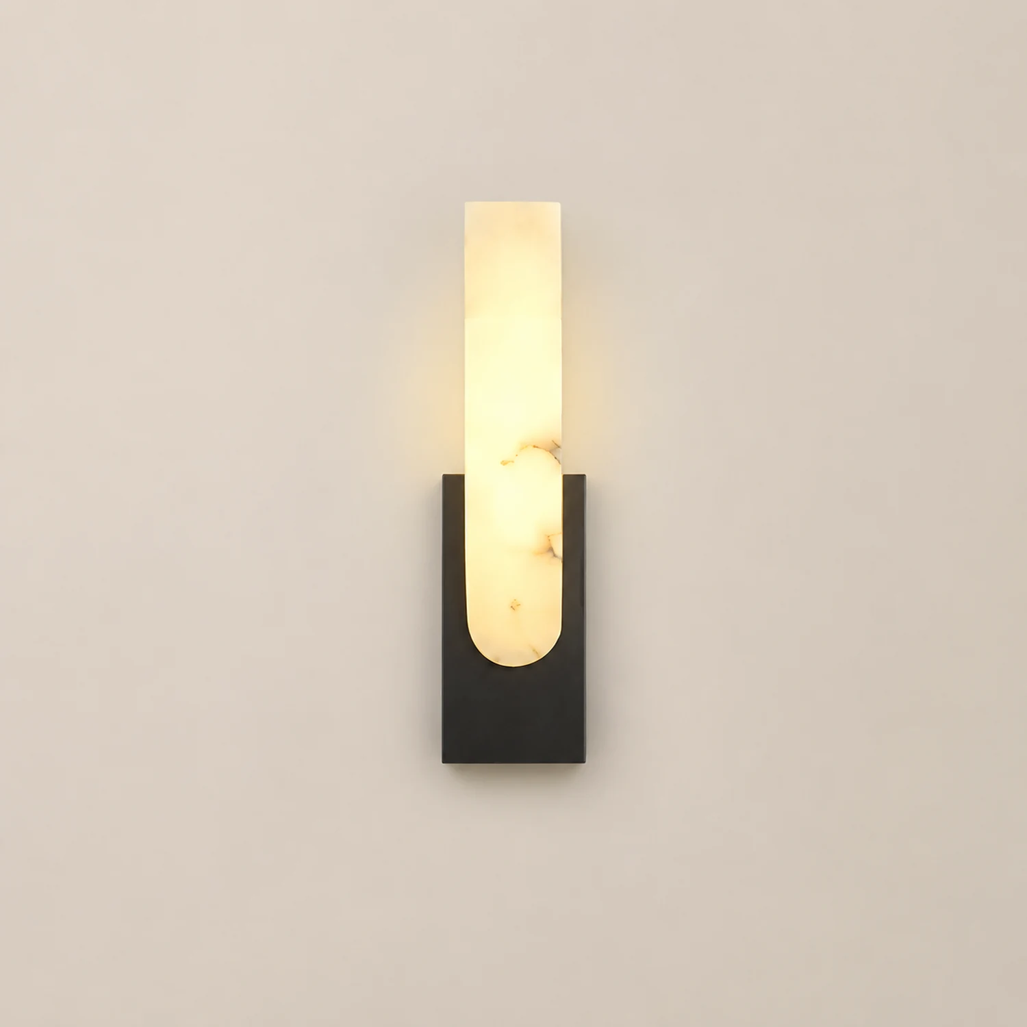 Contemporary Marble LED Wall Sconce - Lumpaz