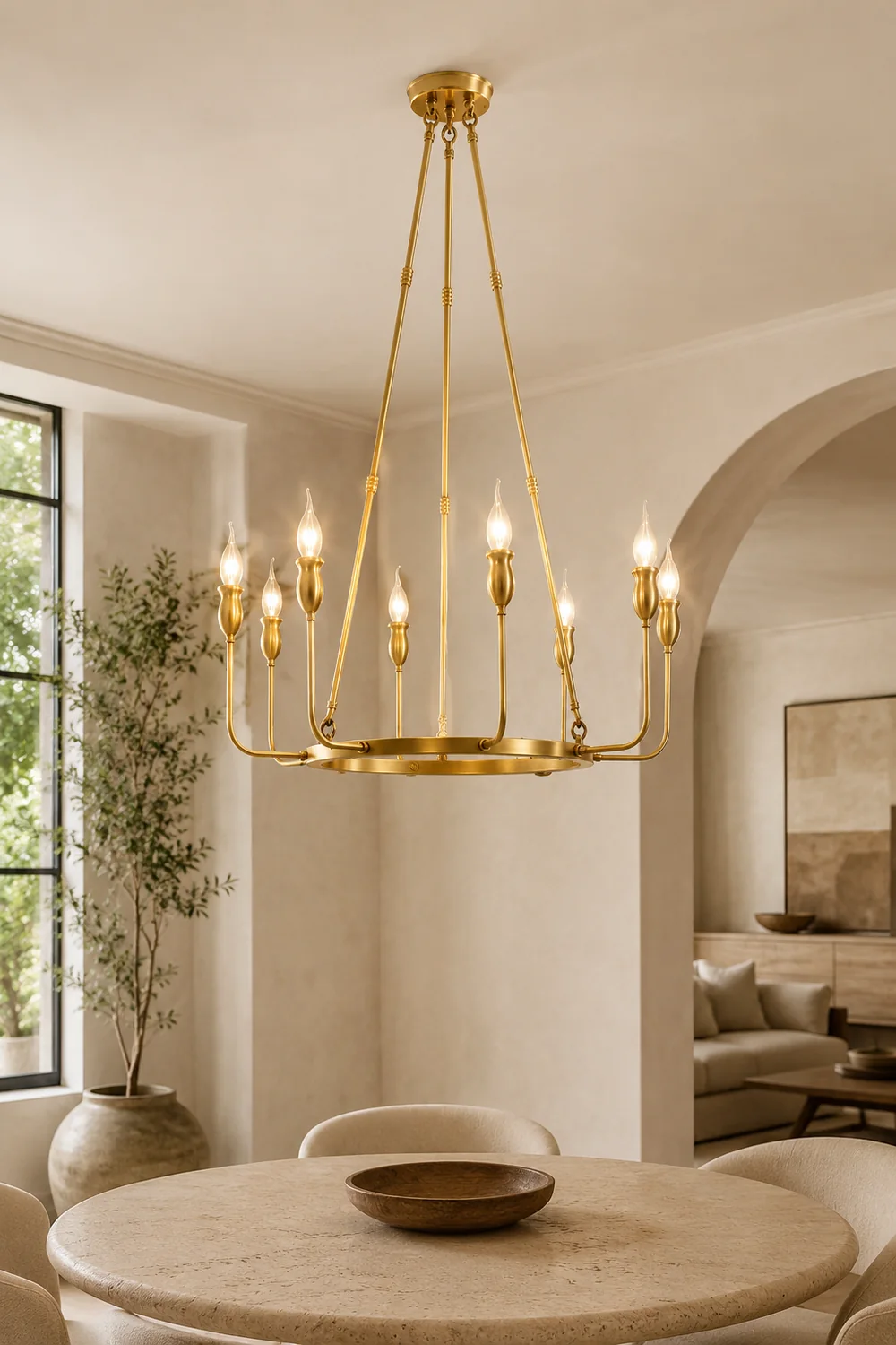 Classic ring candlestick chandelier - Lumpaz