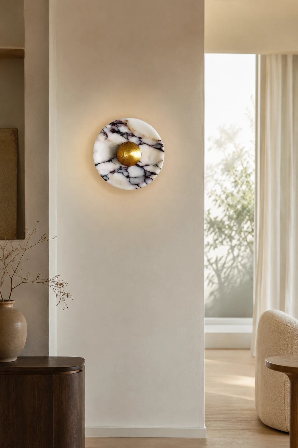 Bulgari round wall lamp - Lumpaz