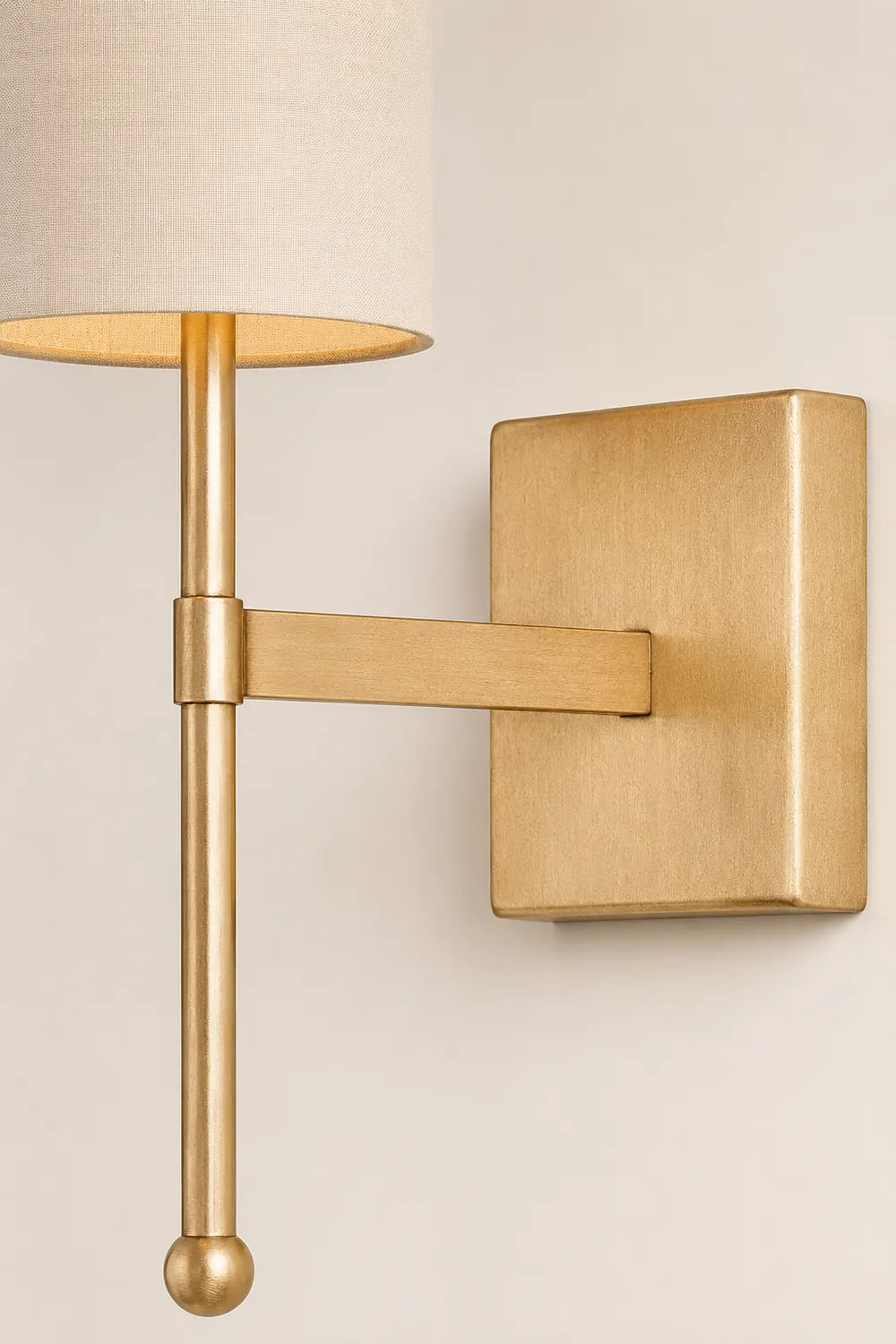 Silk Double Rod Brass Wall Lamp - Lumpaz