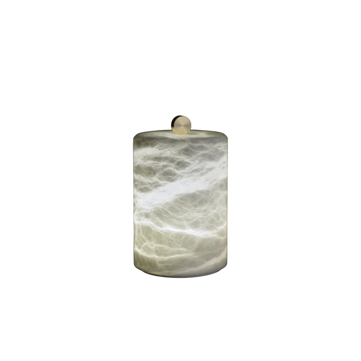Cylindrical Alabaster Table Lamp - Lumpaz