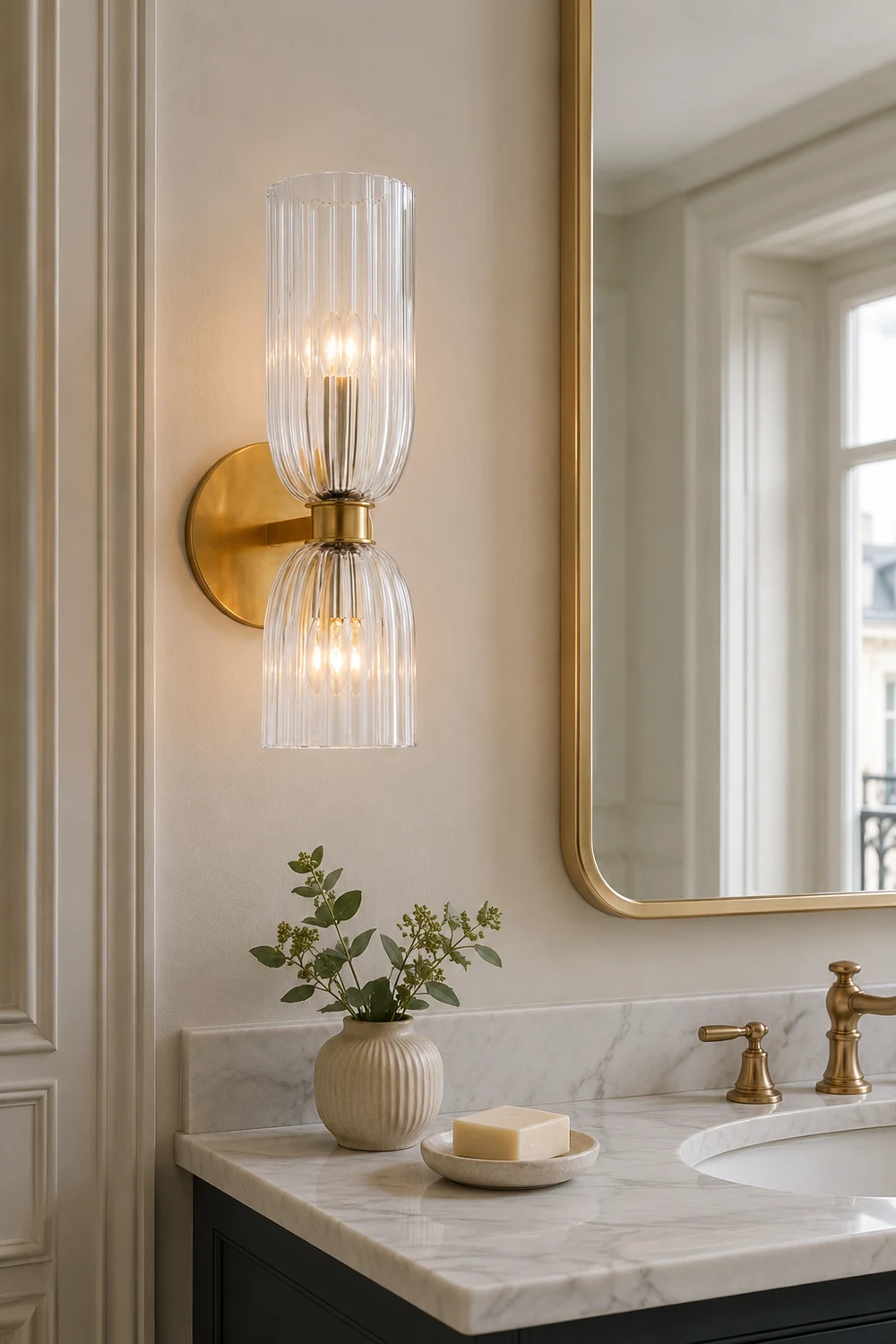 Asalea Double Bath Wall Sconce - Lumpaz
