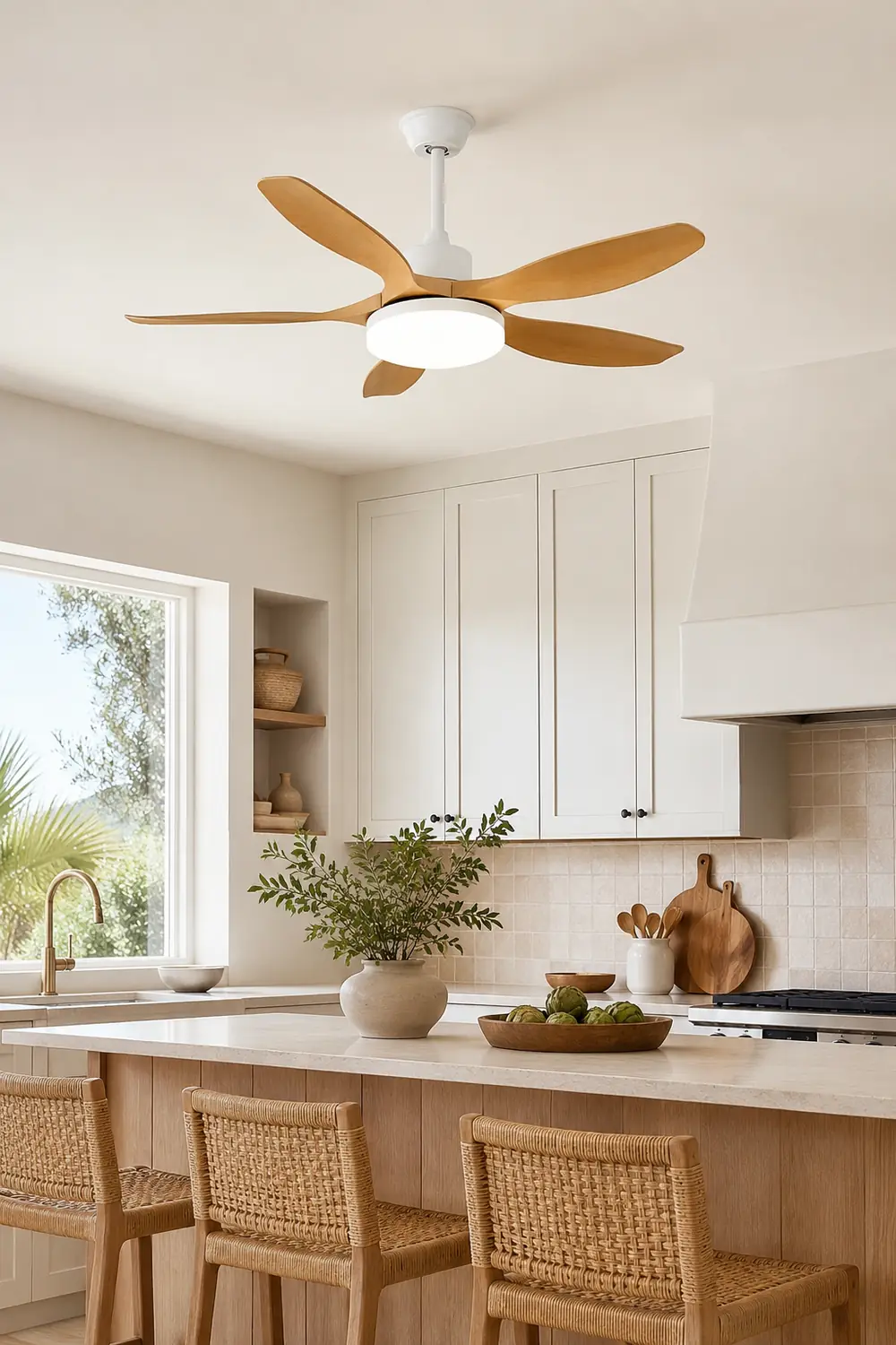 Five-Leaf Ceiling Fan Light - Lumpaz
