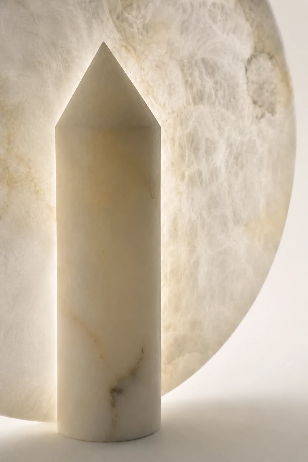 Geometric Alabaster Table Lamp - Lumpaz