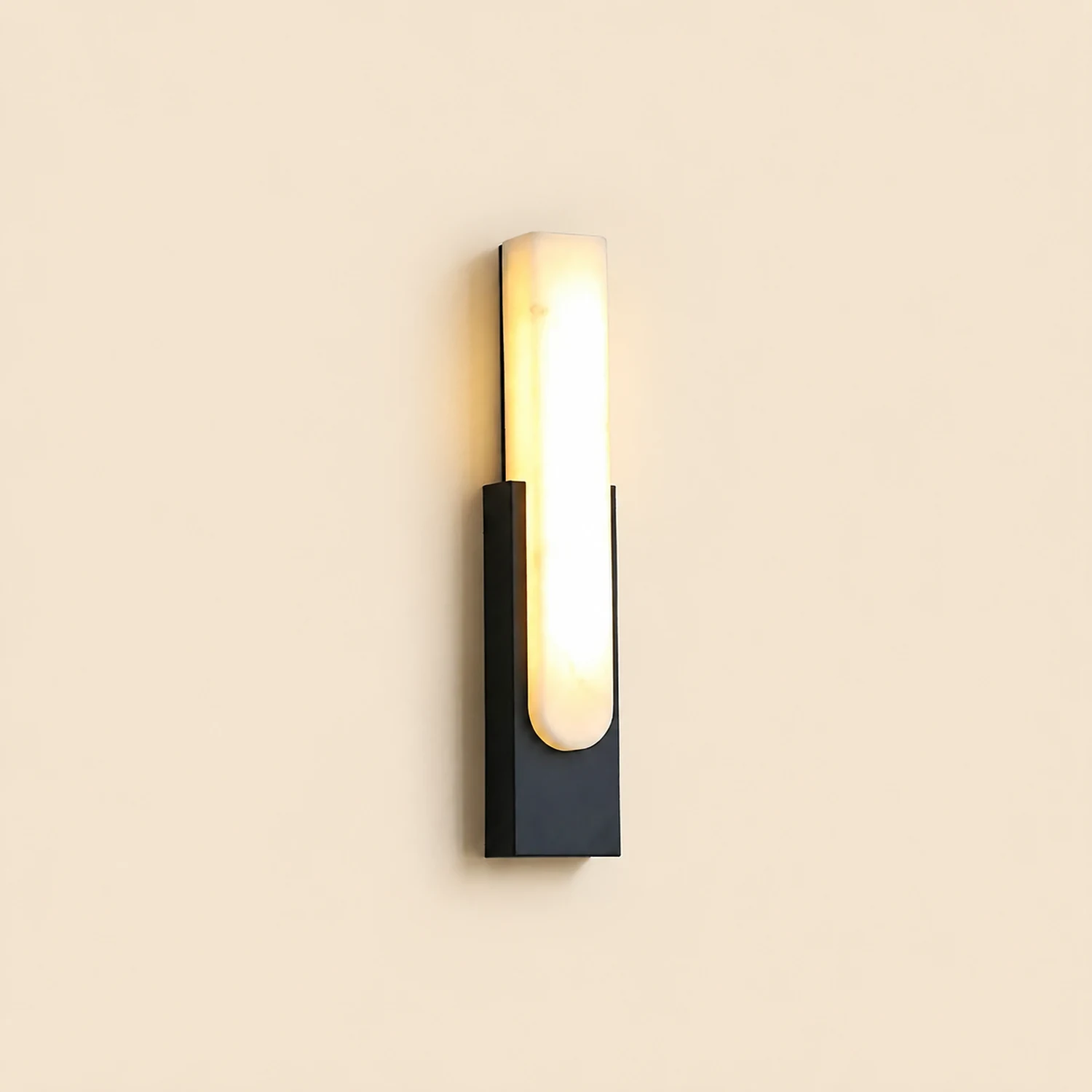 Contemporary Marble LED Wall Sconce - Lumpaz