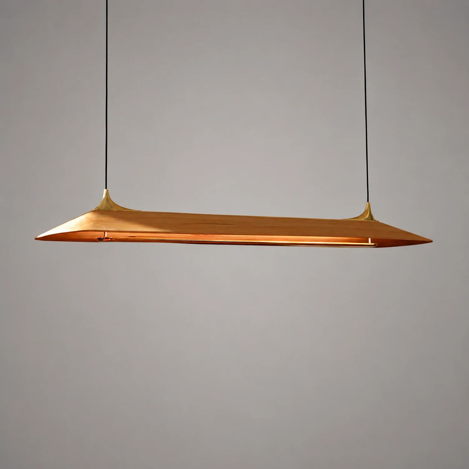 Mernoe walnut pendant lamp - Lumpaz