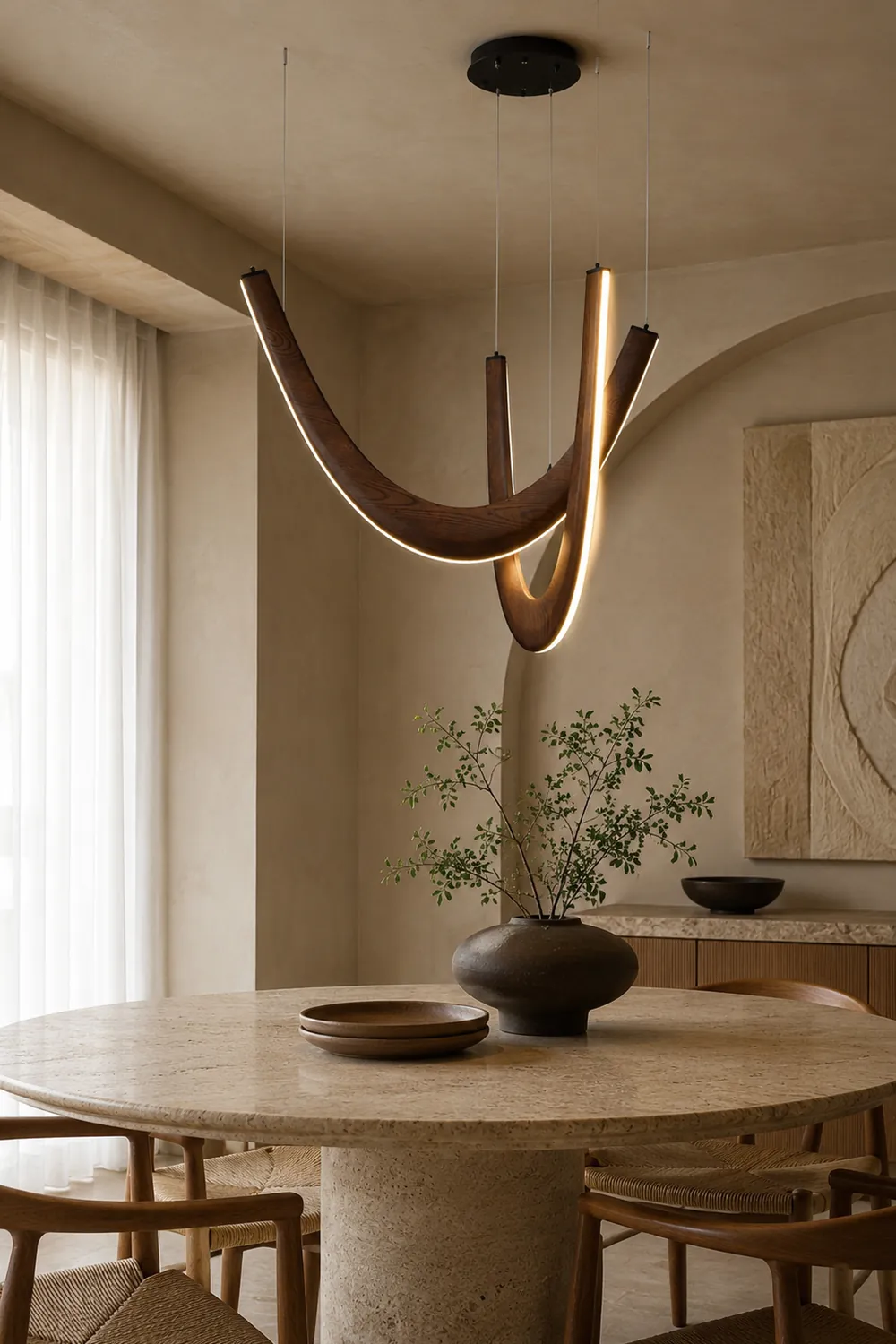 U Wooden Pendant Lamp - Lumpaz