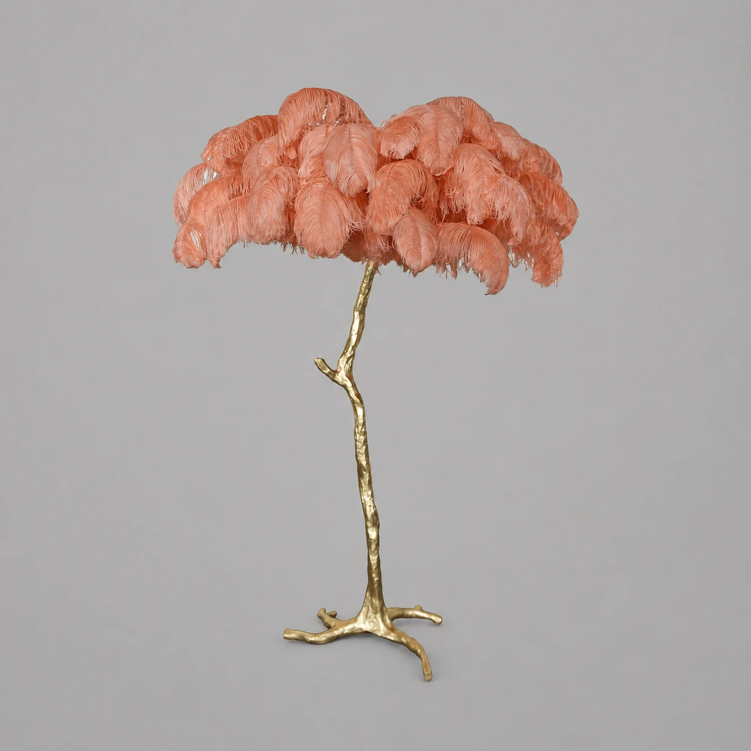 Colorful Ostrich Feather Floor Lamp - Lumpaz