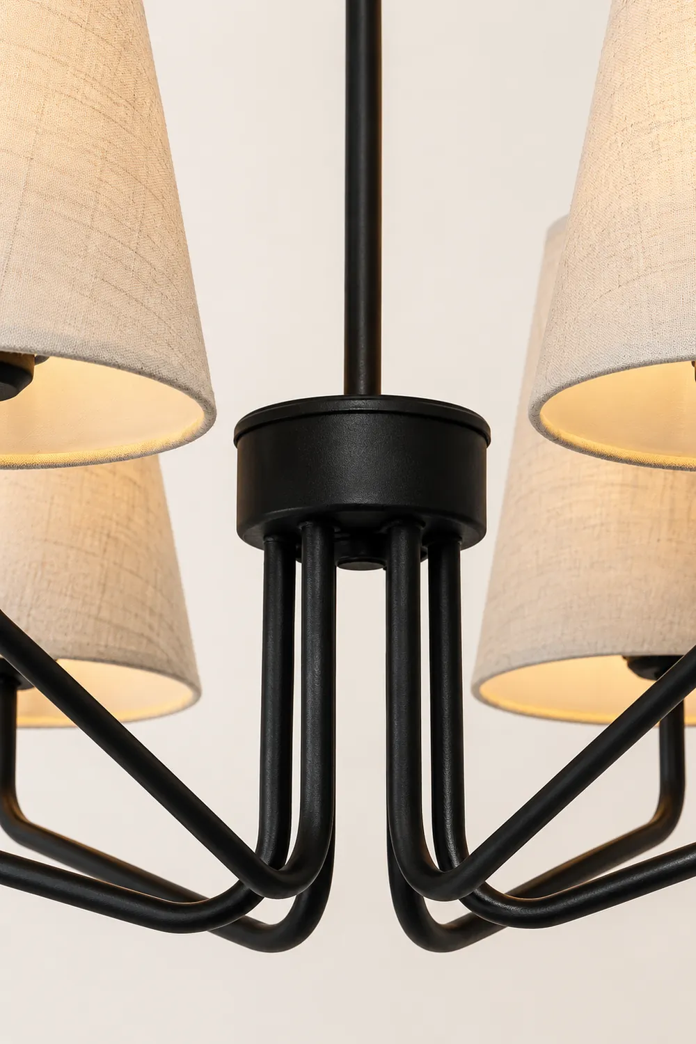 Fabric Conical Hanging Chandelier - Lumpaz