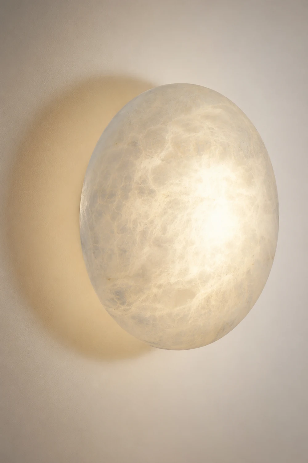 Lunar Glow Alabaster Wall Light - Lumpaz