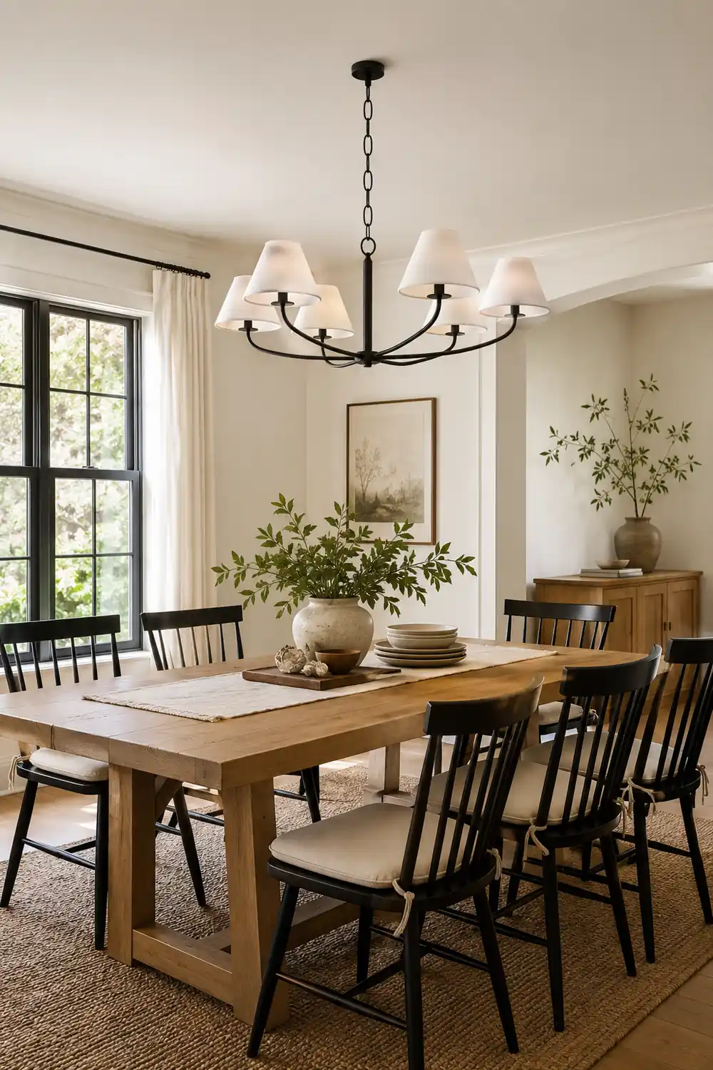 Modern Black Fabric Stacey Chandelier - Lumpaz