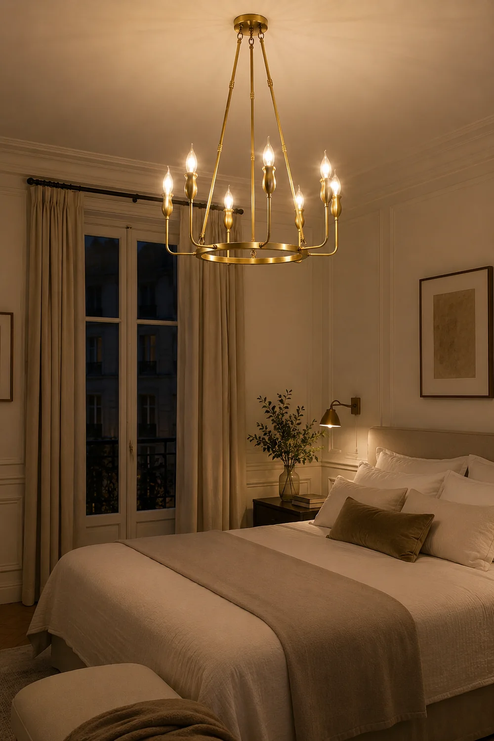 Classic ring candlestick chandelier - Lumpaz
