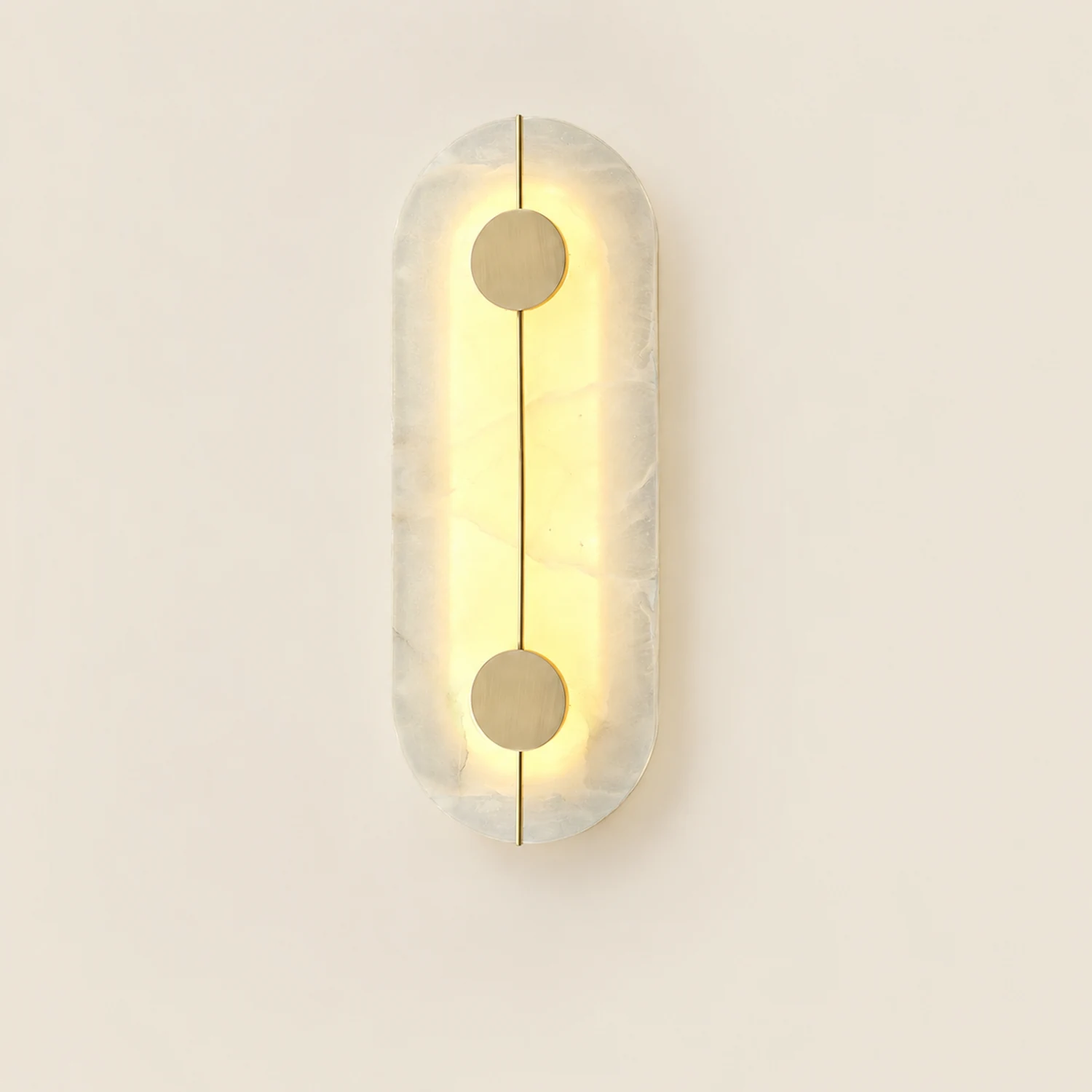 Modern Oval Alabaster Wall Lamp - Lumpaz