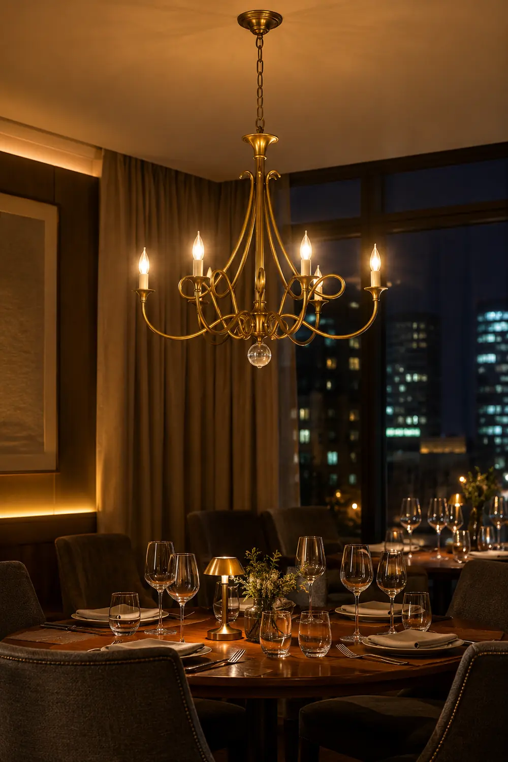 Large Twisted Loop Chandelier - Lumpaz