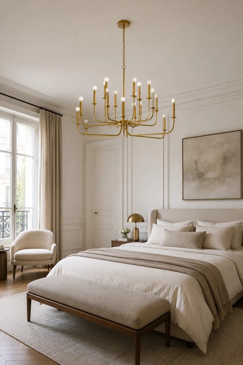 Breck Modern Gold Multi-Arm Chandelier - Lumpaz