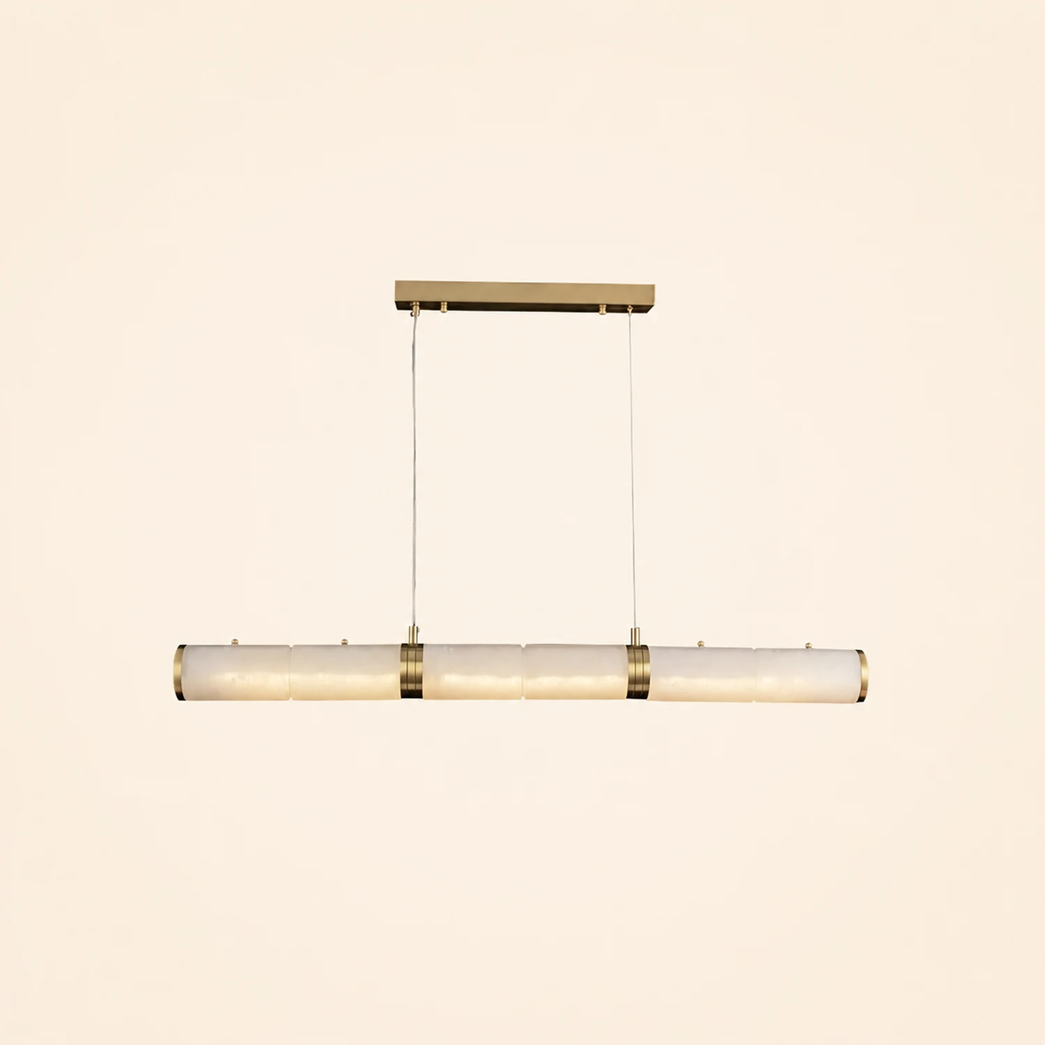 Alabaster Column Linear Chandelier - Lumpaz