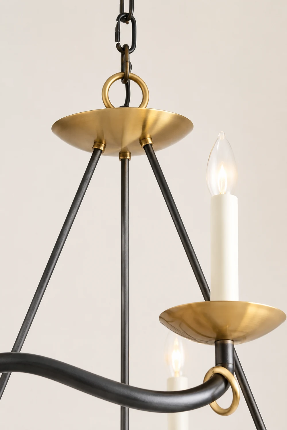 Wavy Arm Candle Chandelier - Lumpaz