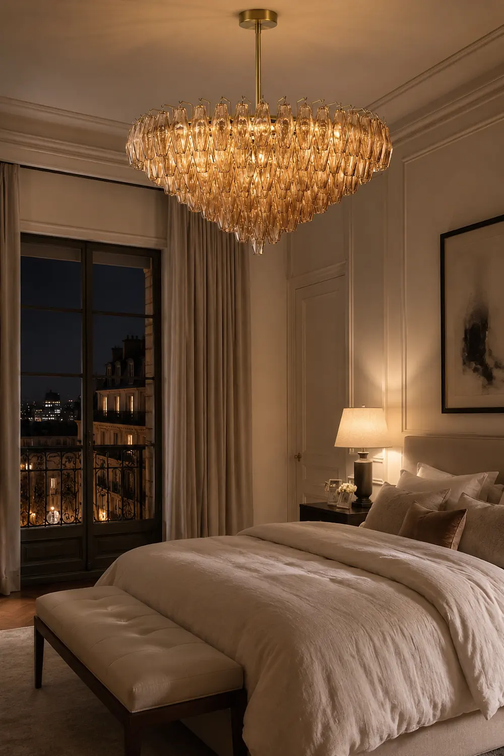 Amber Murano Glass Round Chandelier - Lumpaz
