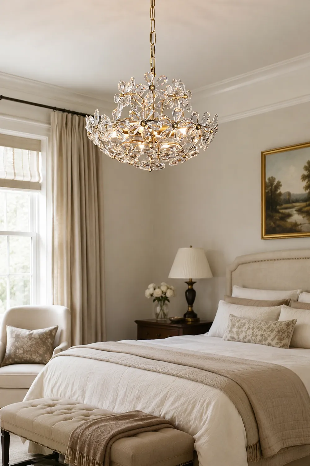 Blossom Crystal Flower Chandelier - Lumpaz
