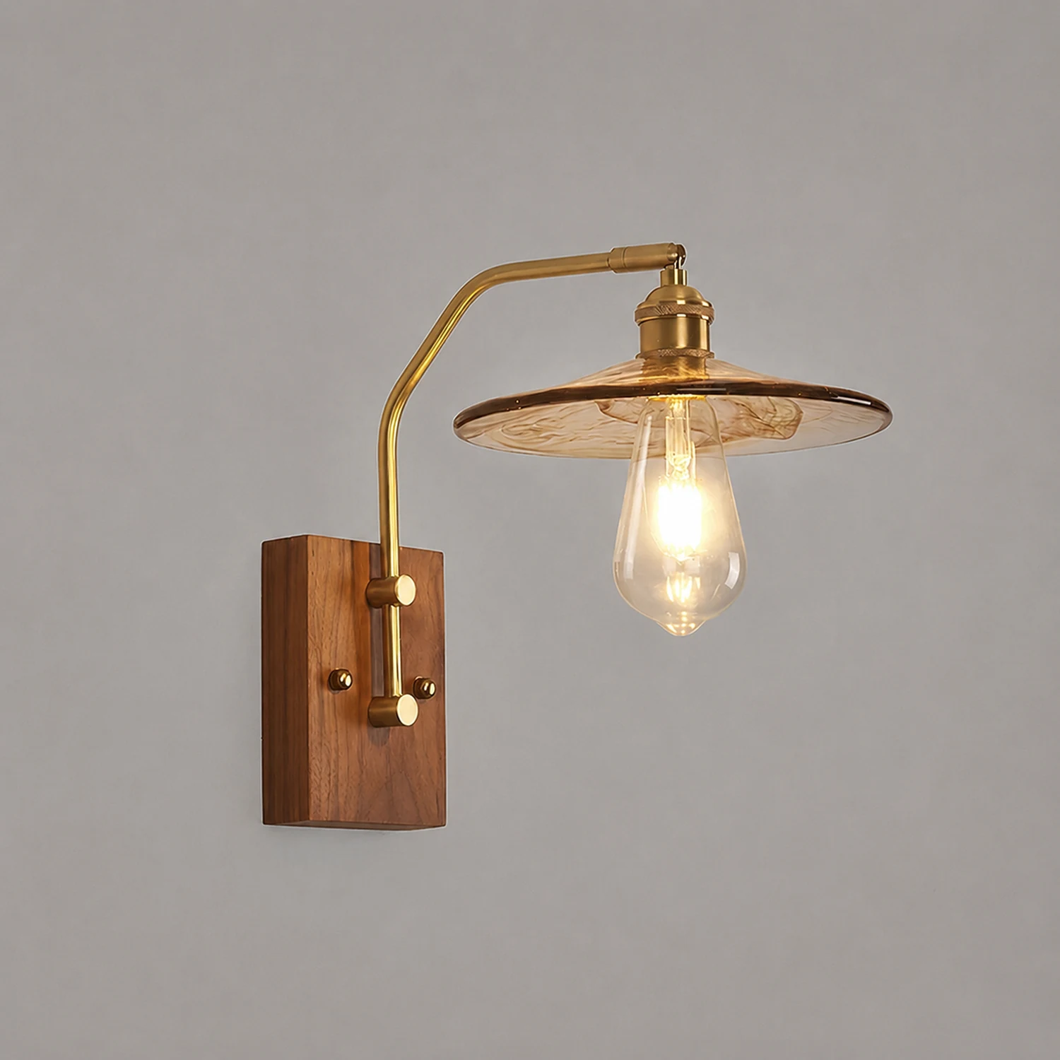 Heritage Walnut Wall Lamp - Lumpaz