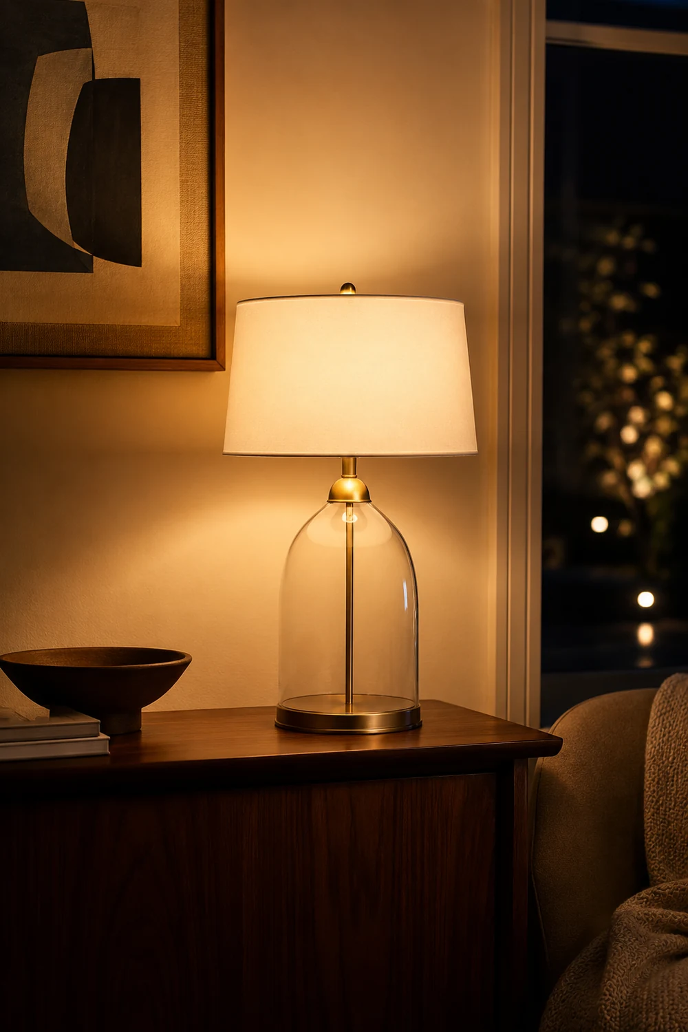 Glass Dome Table Lamp - Lumpaz