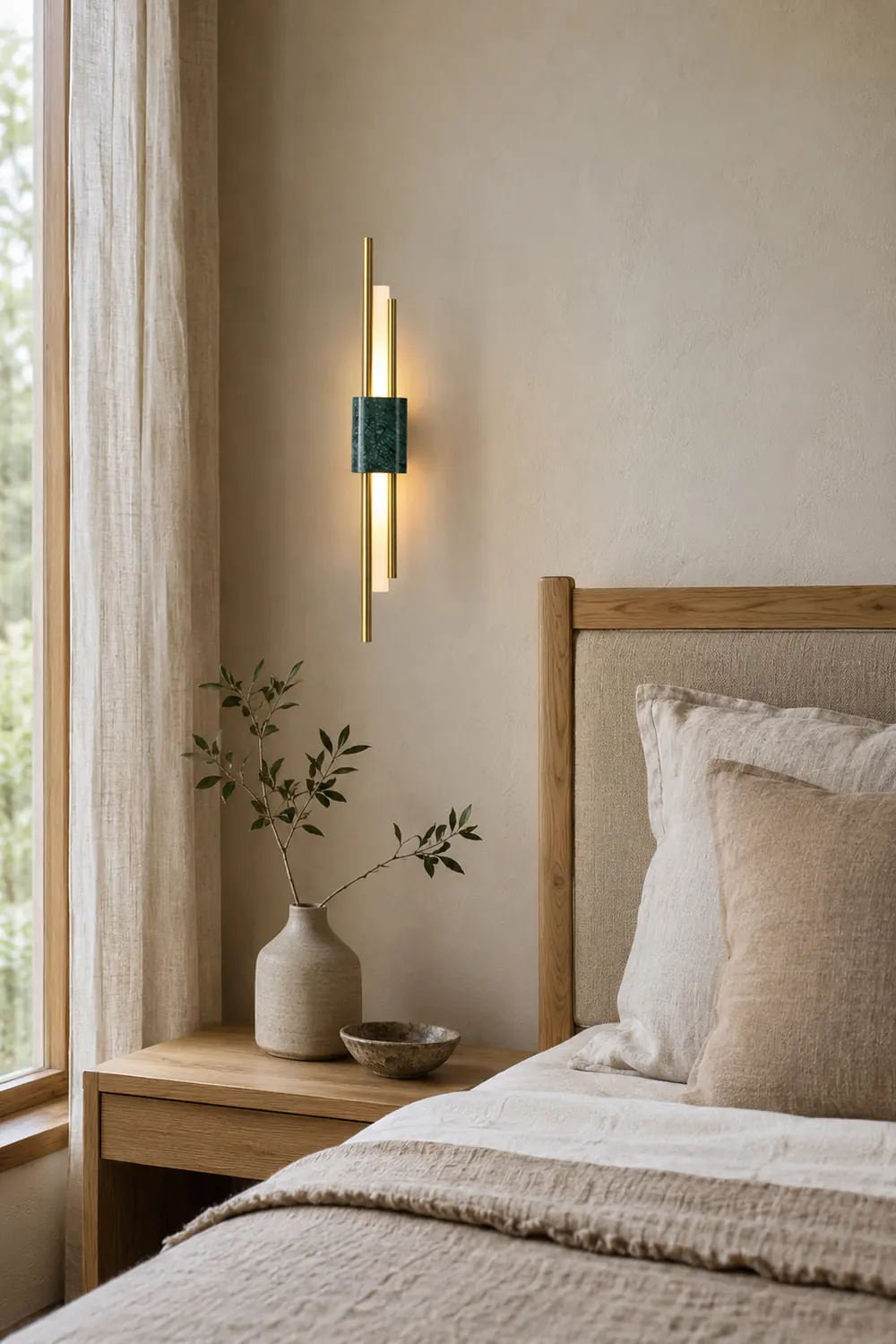 Bert Frank Tanto Marble Linear Wall Light - Lumpaz