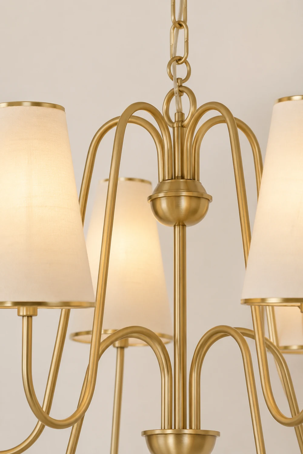 Gold Two-Tier Montreuil  Chandelier - Lumpaz