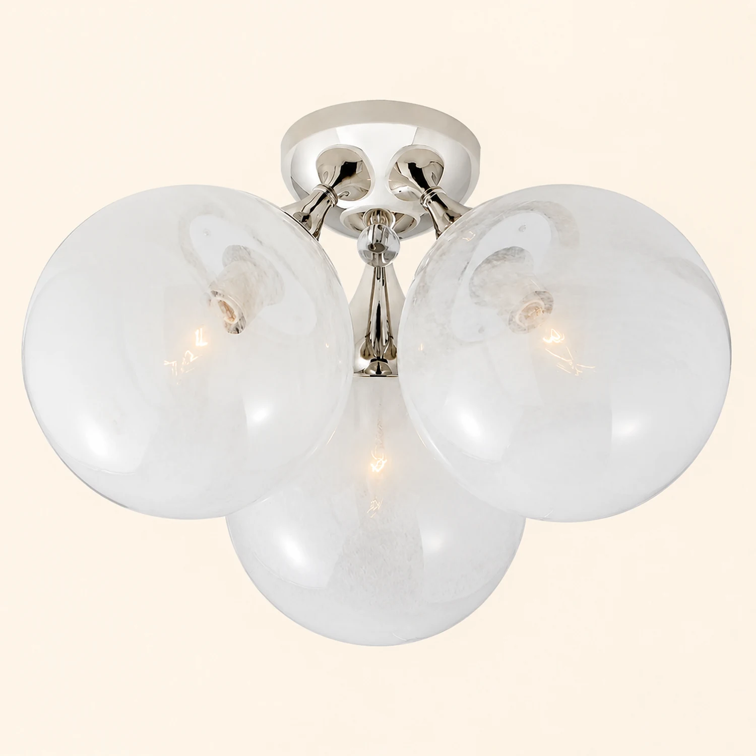 Cristol Large Triple Cloud Glass Ceiling light - Lumpaz