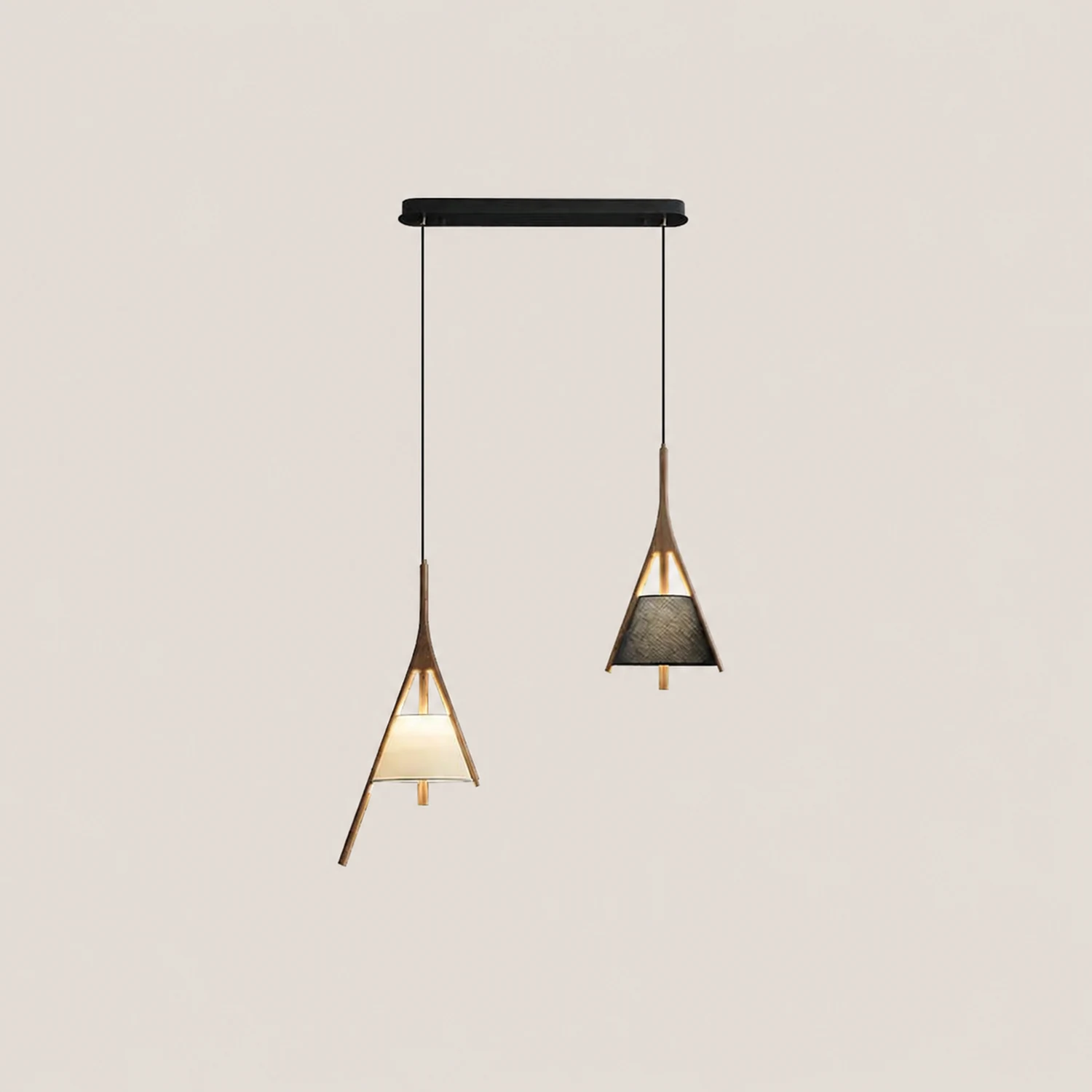 Nanzhi Wood Pendant Lamp - Lumpaz