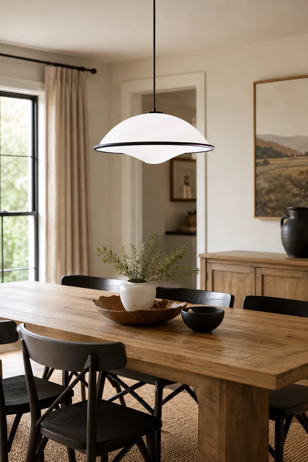 Acrylic Fontana Black Pendant Light - Lumpaz