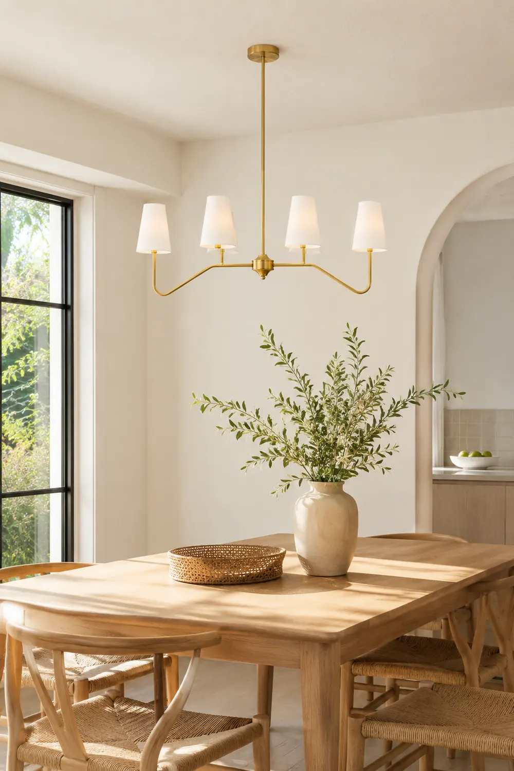 Daphne Brass Linear American Chandelier - Lumpaz