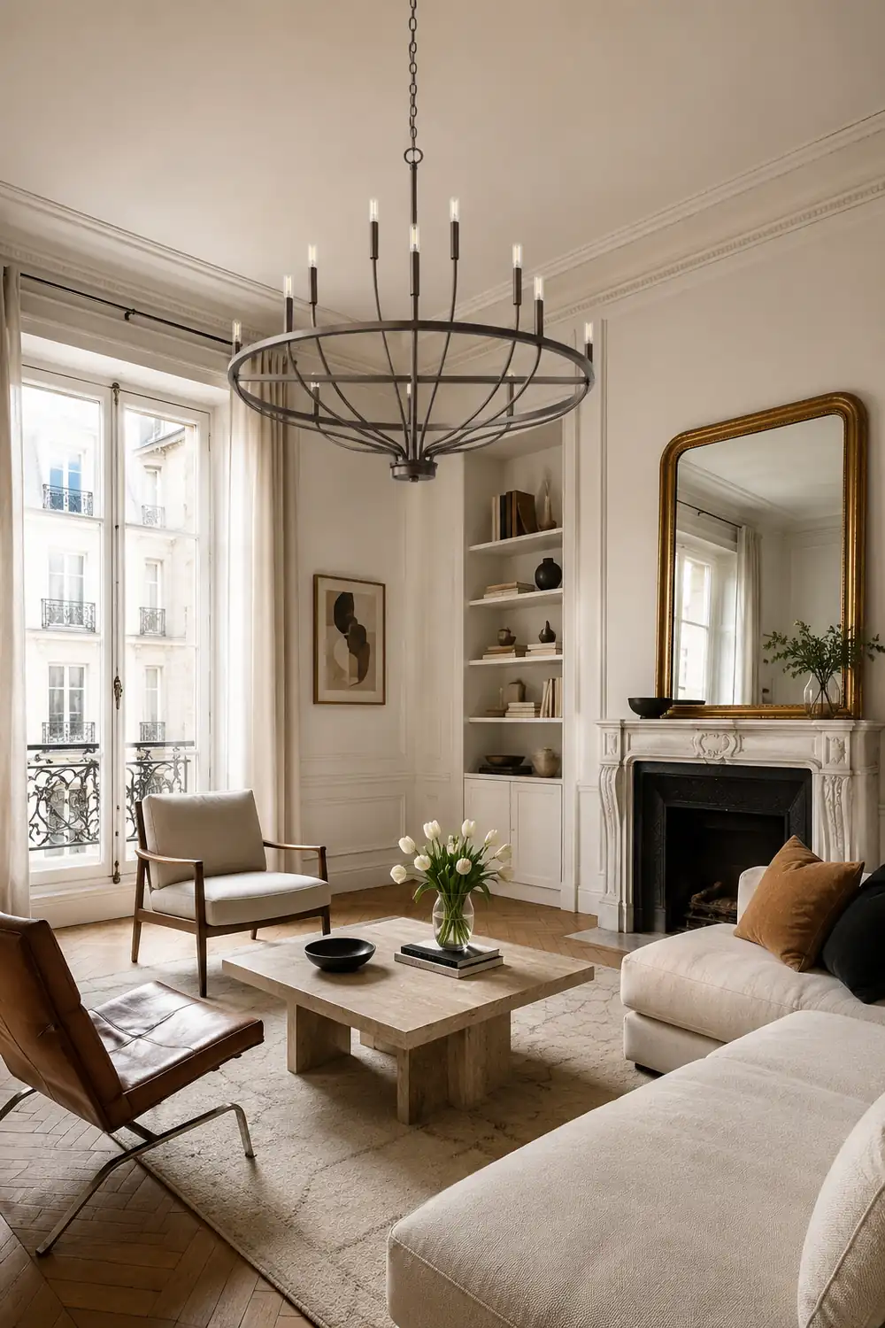 Modern Industrial 12-Light Cage Chandelier - Lumpaz