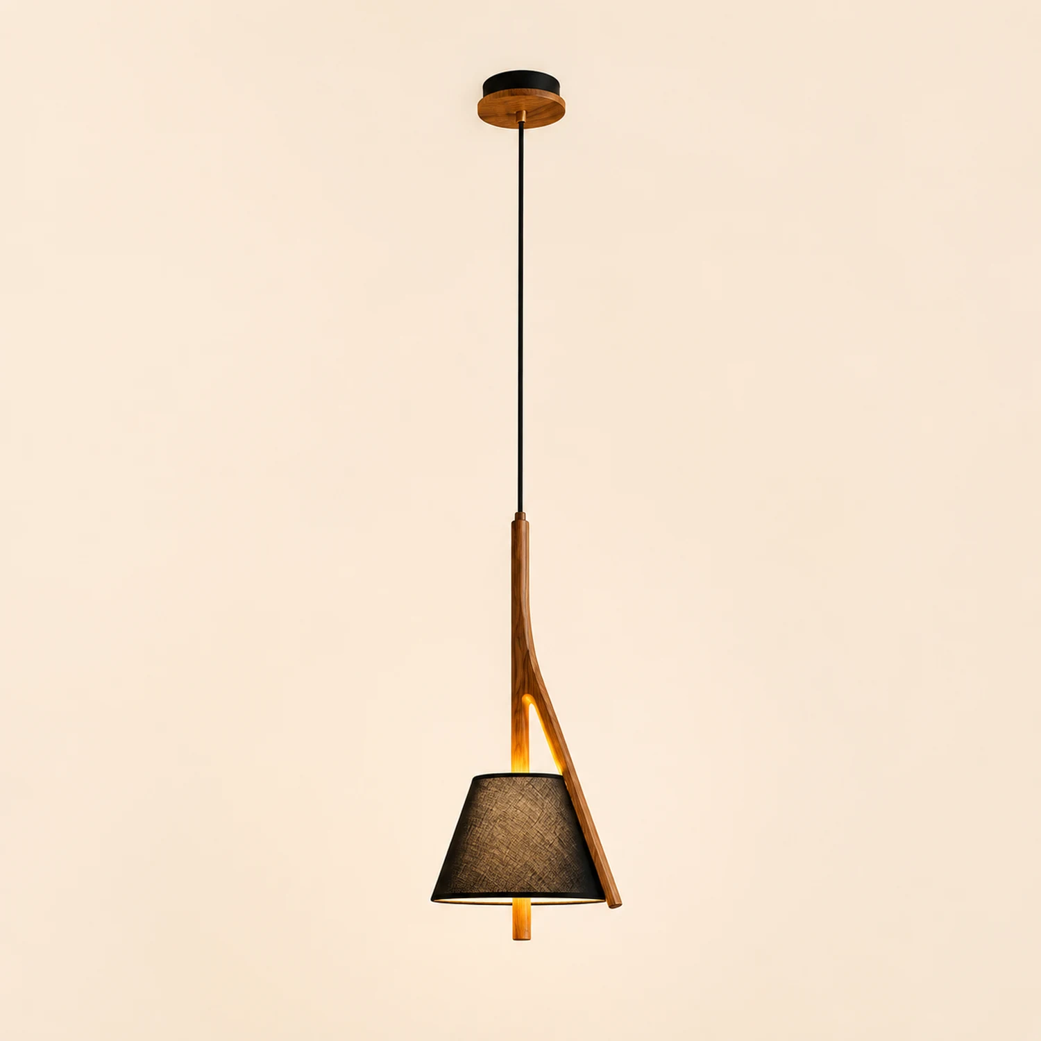 Nanzhi Wood Pendant Lamp - Lumpaz