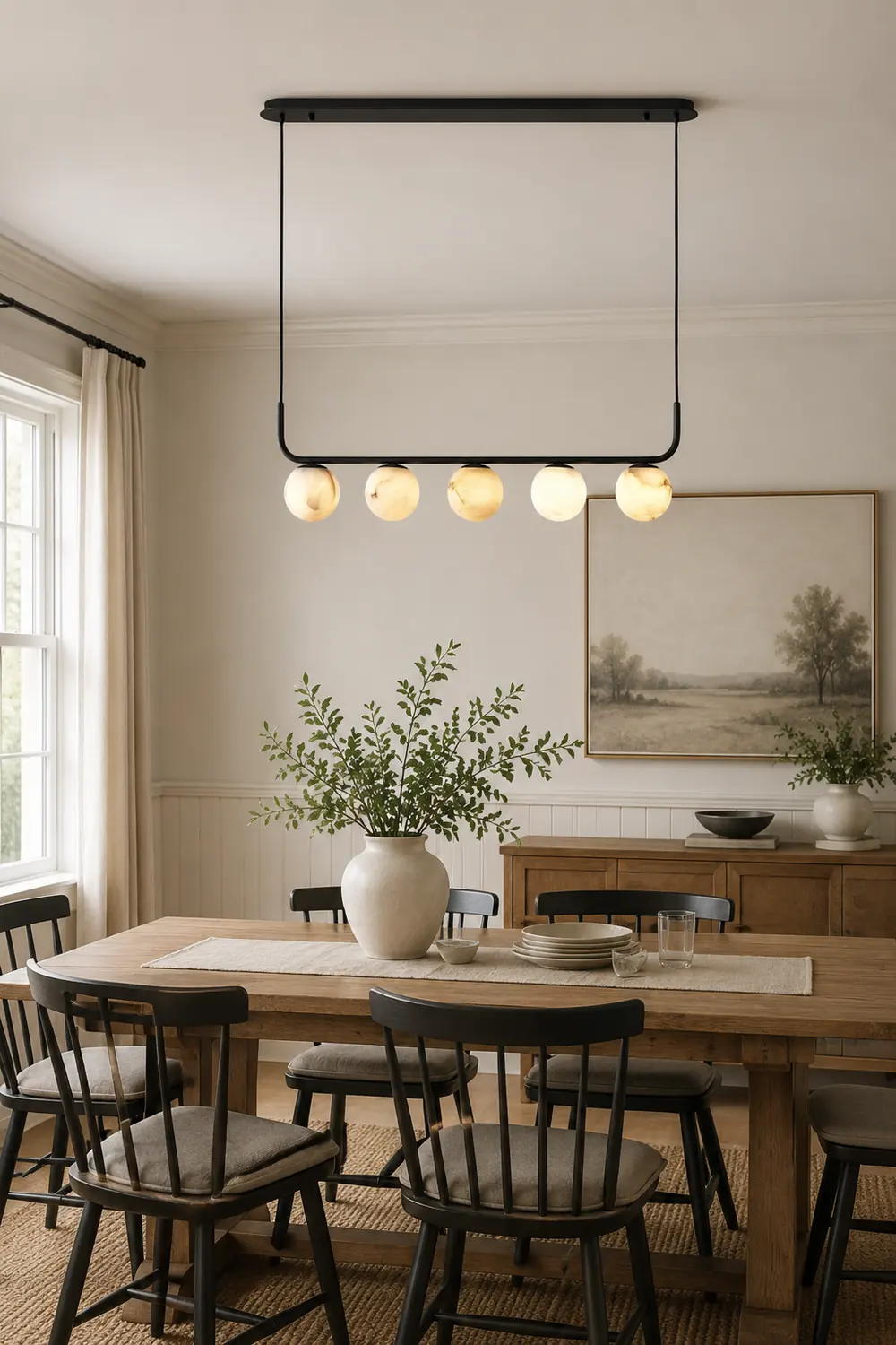 Tribeca Rohr 5 Alabaster Pendant Lamp - Lumpaz