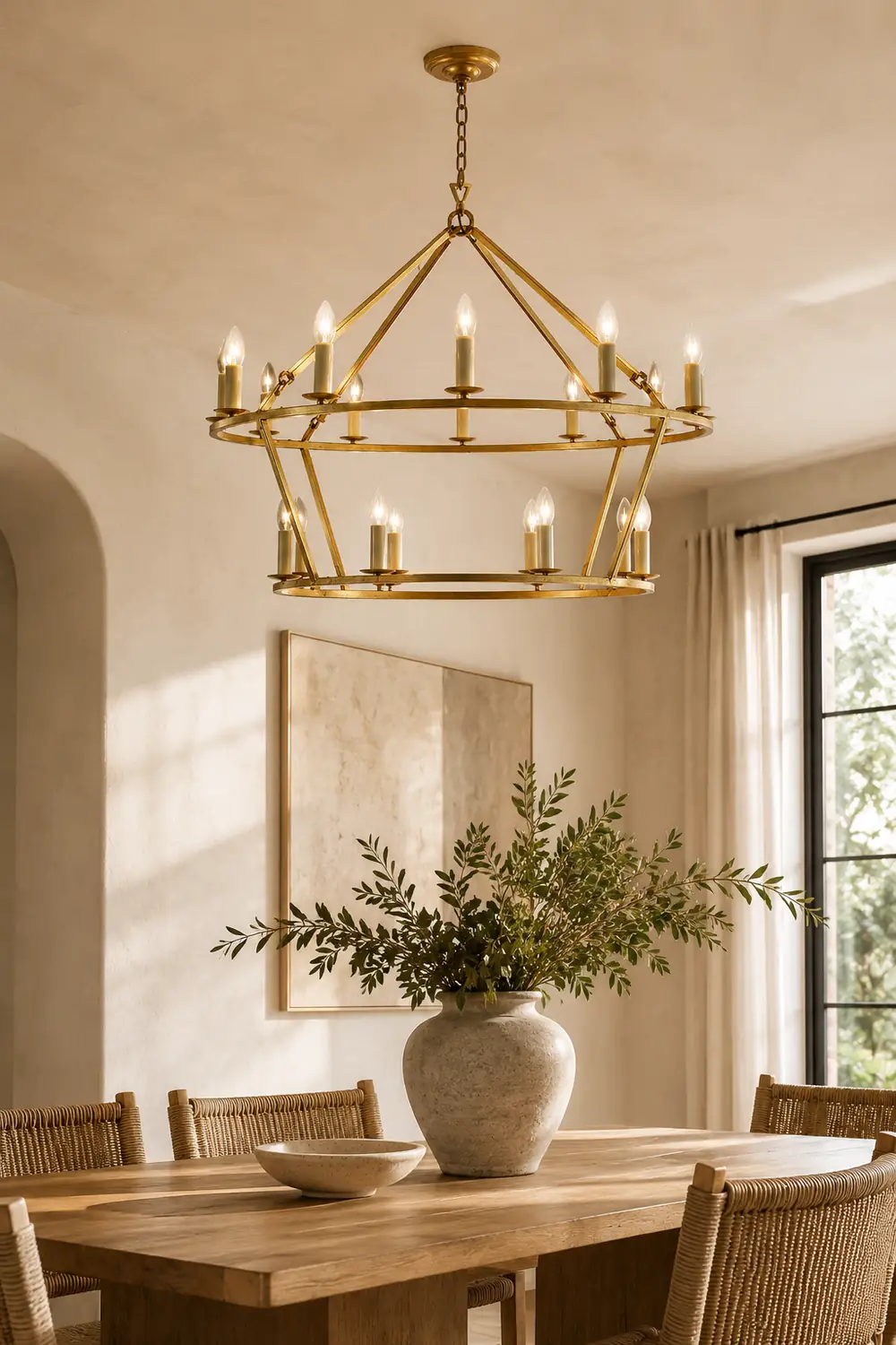 Brass Tiered Chandelier - Lumpaz