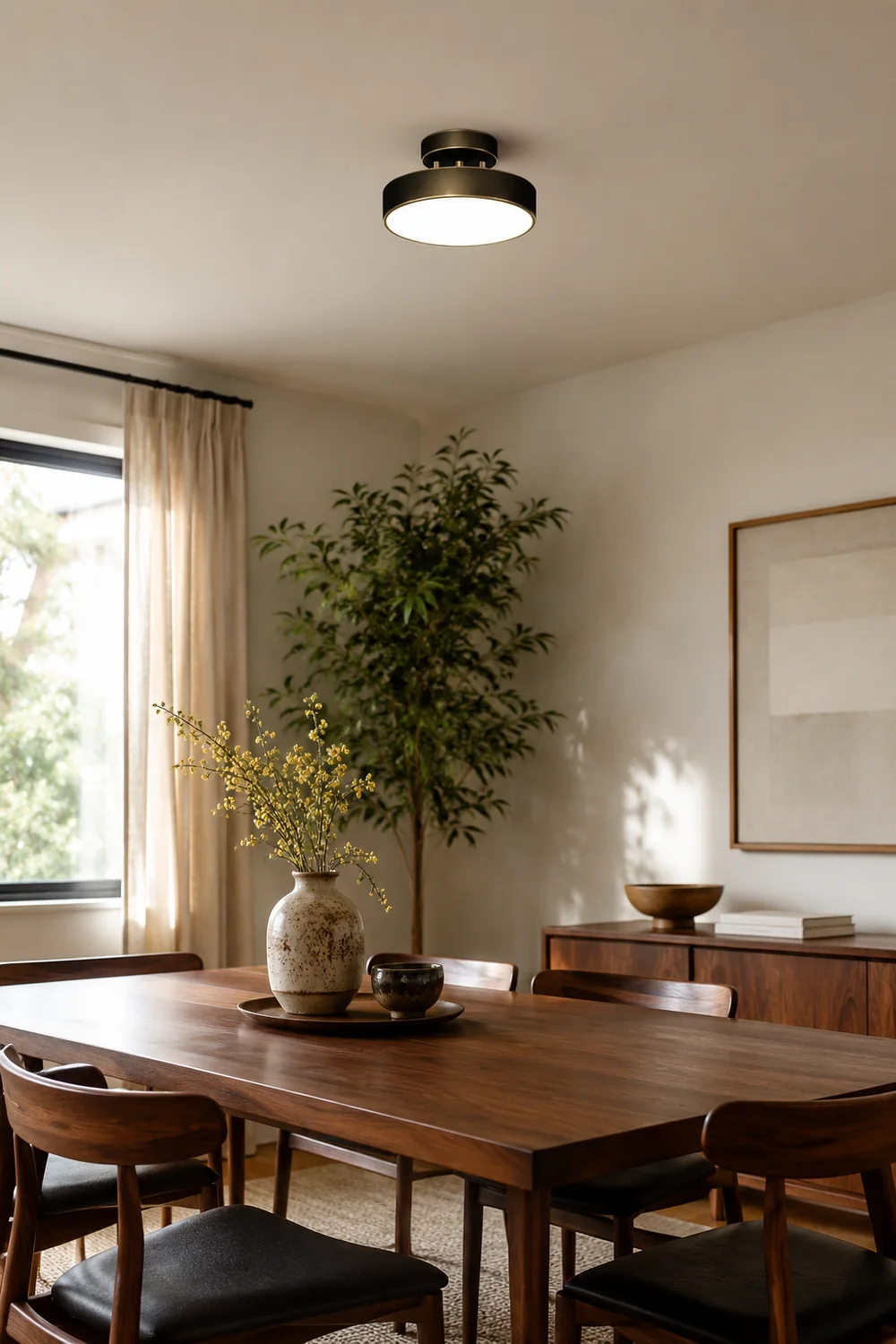 Nordic Industrial Simple Round LED Ceiling Light - Lumpaz