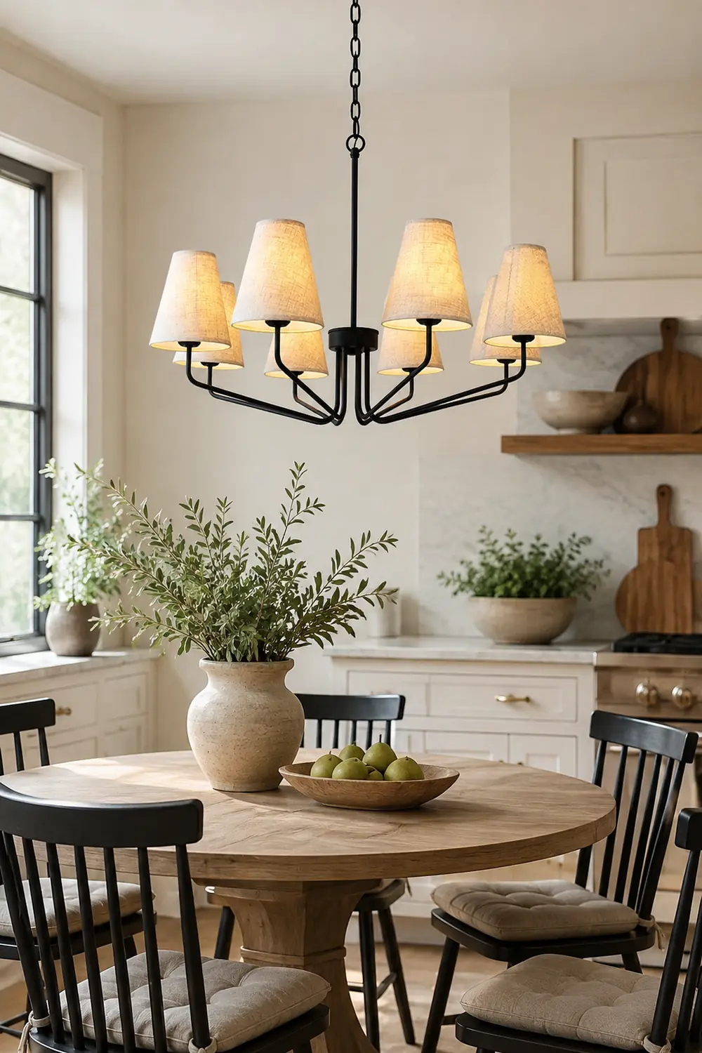 Fabric Conical Hanging Chandelier - Lumpaz