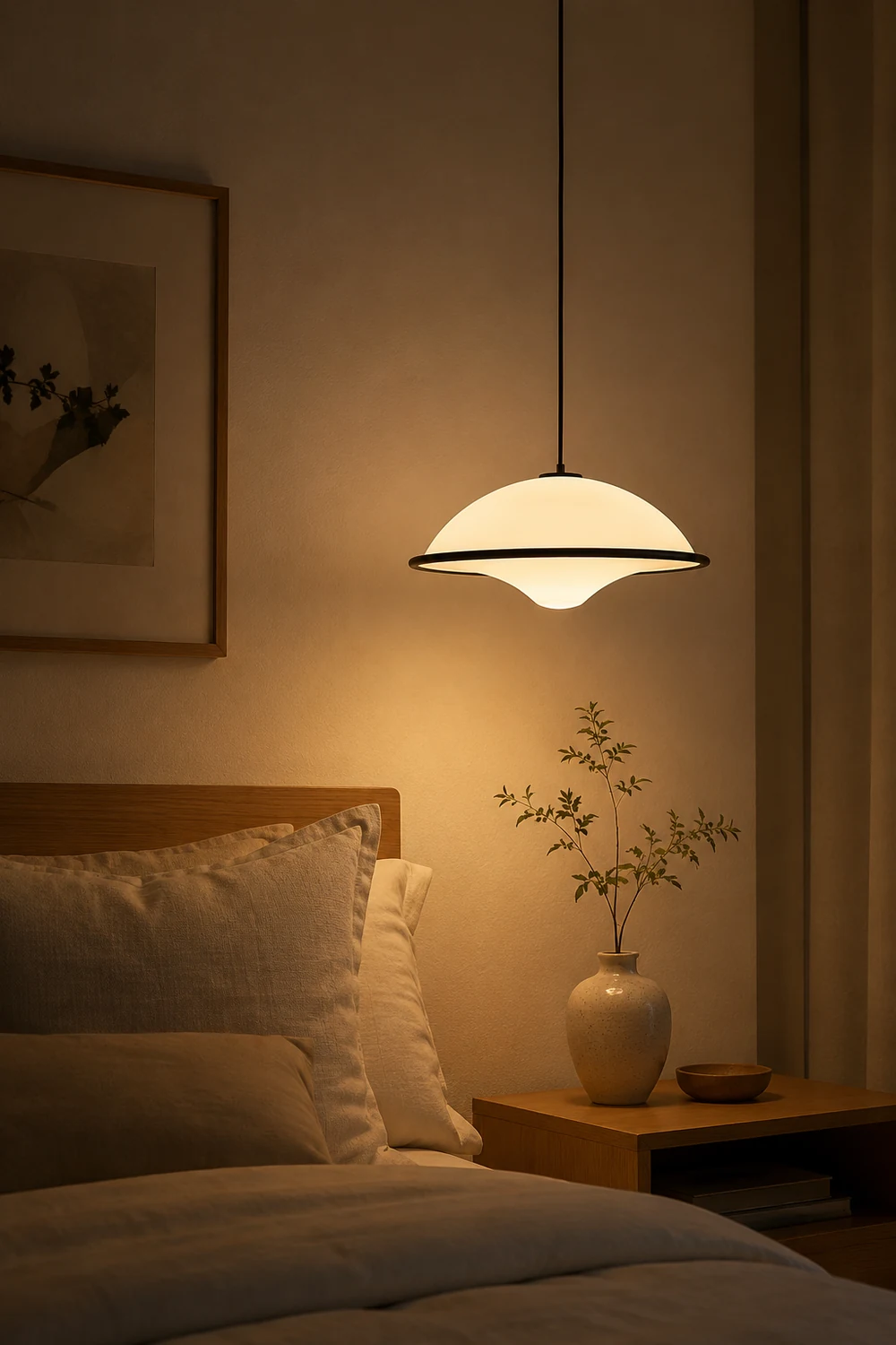 Acrylic Fontana Black Pendant Light - Lumpaz